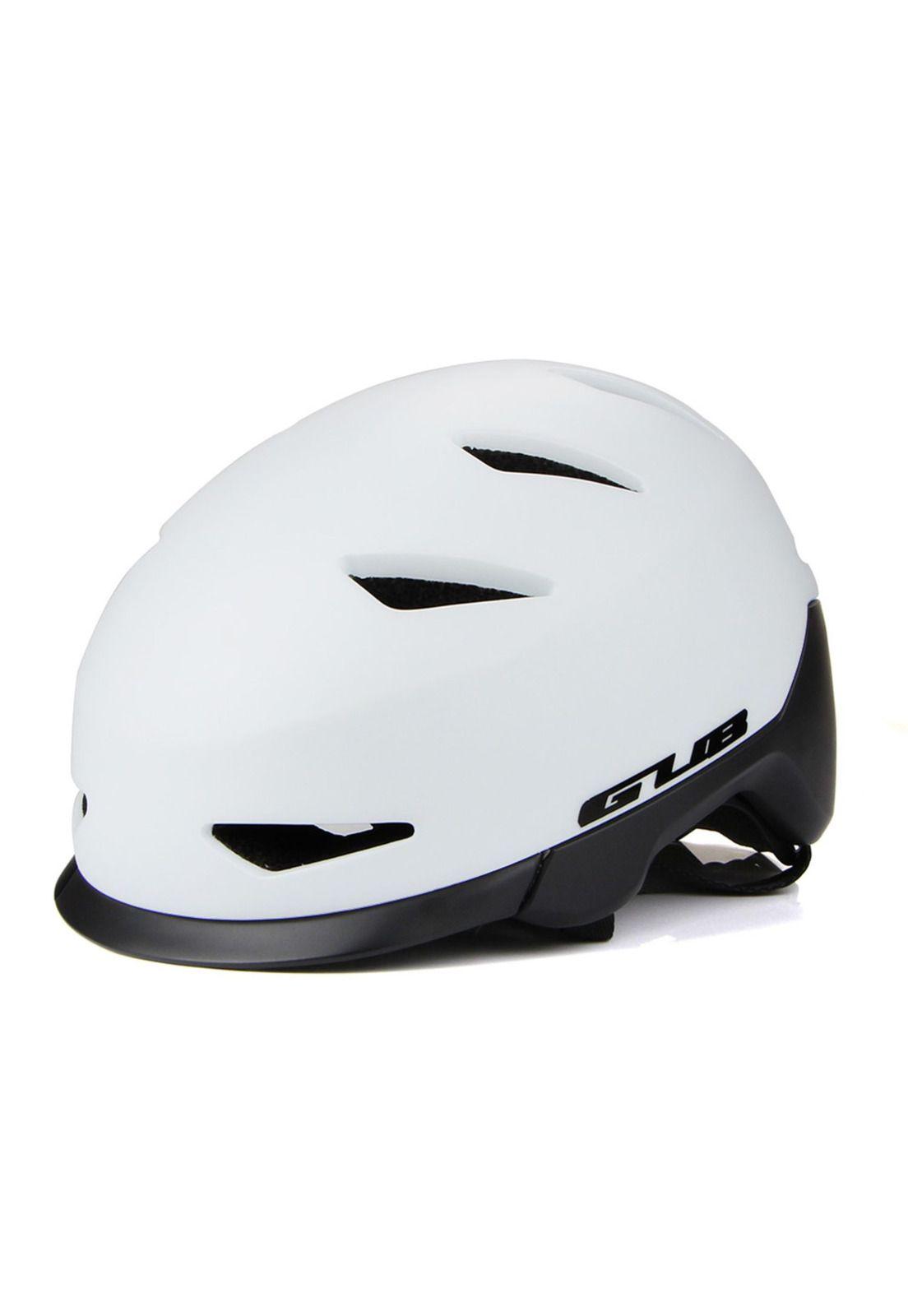 Casco Bicicleta Skate Regulable Profesional L Blanco-2