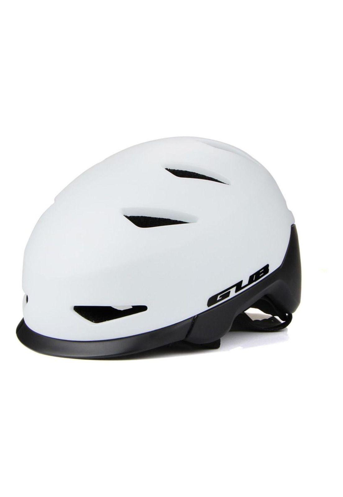 Casco Bicicleta Skate Regulable Profesional L Blanco-2