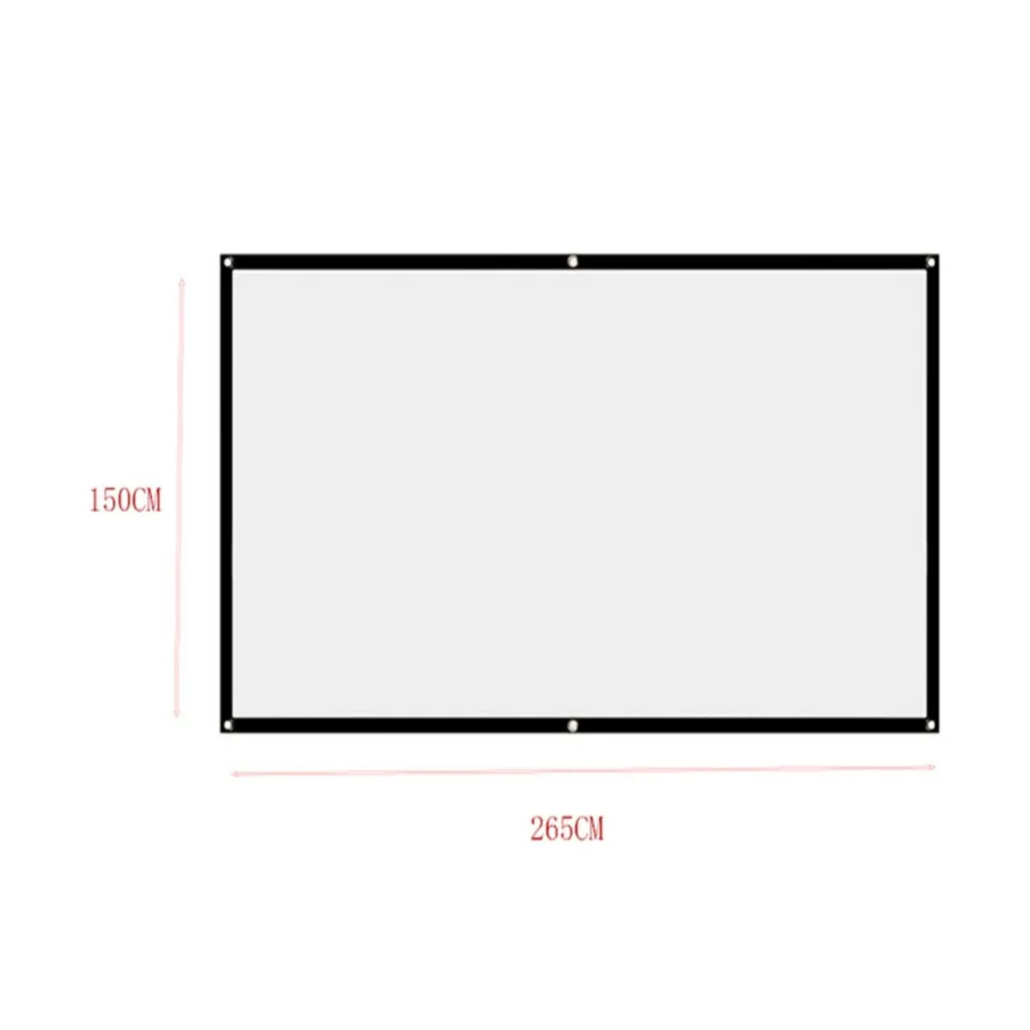 Pantalla Telón Gigante 120" 150x265 CM Blanco-2