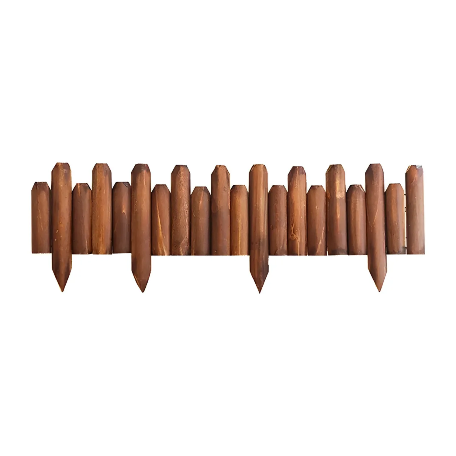 Valla Madera Flexible Jardín Bordes Exteriores 120x30x25 CM-0