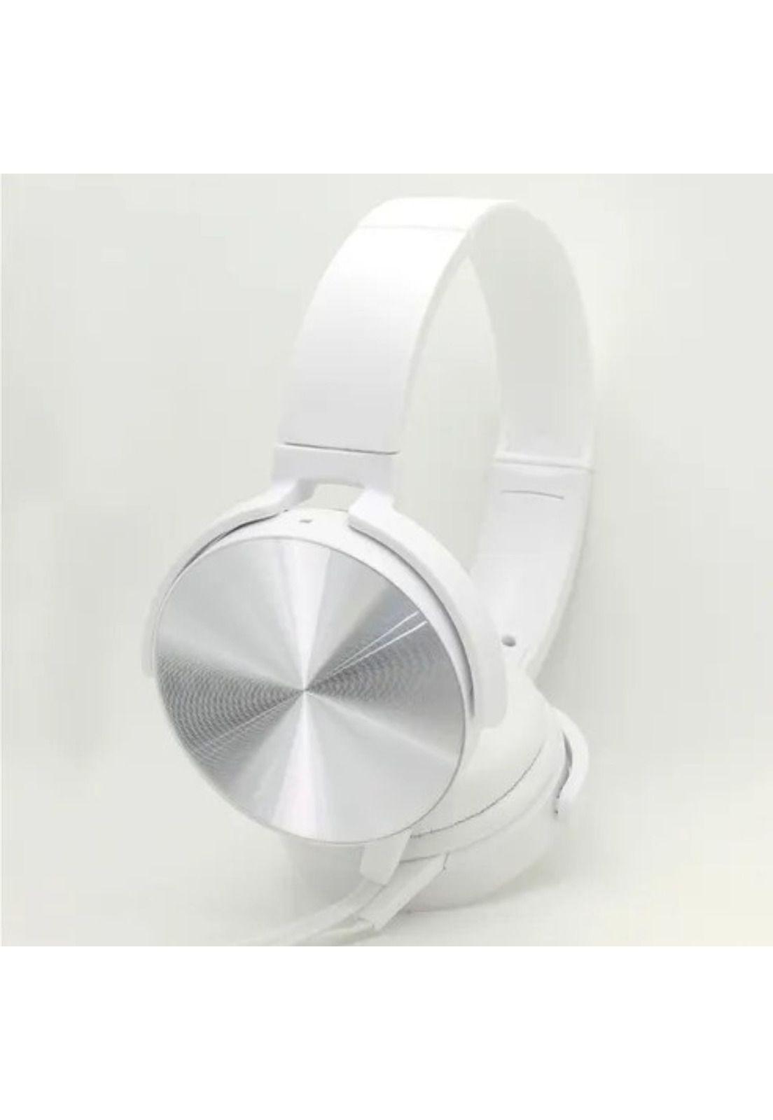Audífono Extra Bass Micrófono 3.5 MM Plug Estéreo Blanco-3