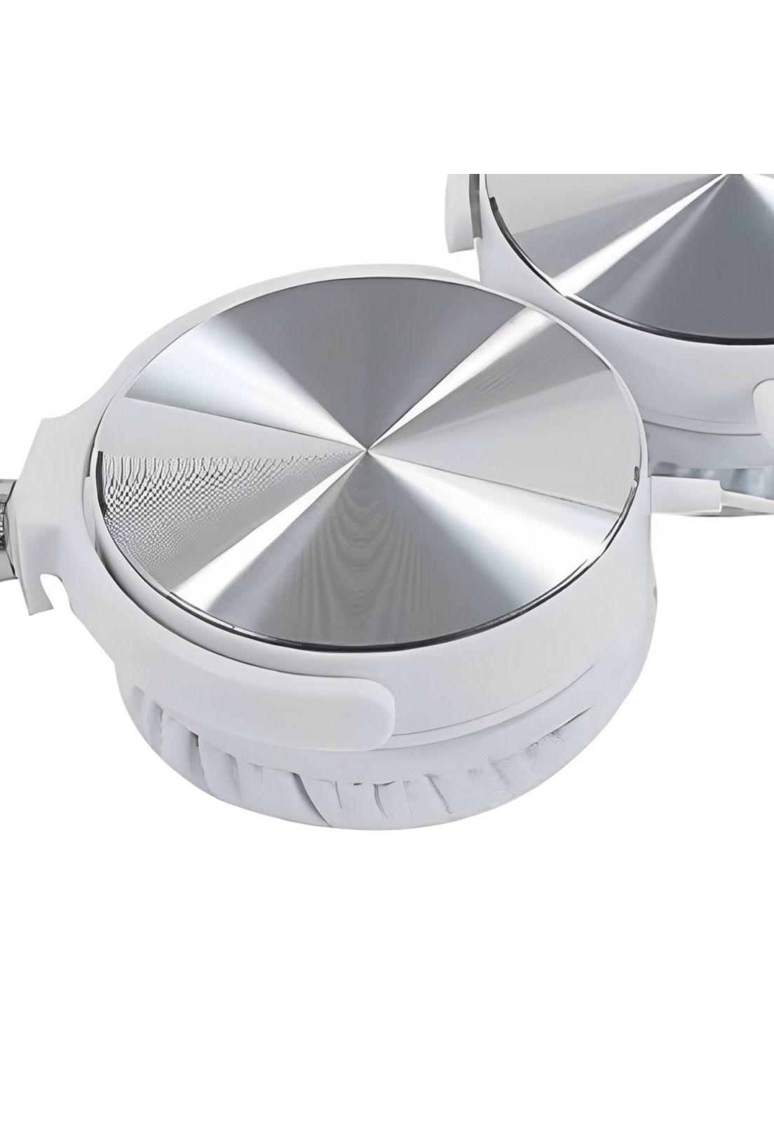 Audífono Extra Bass Micrófono 3.5 MM Plug Estéreo Blanco-2