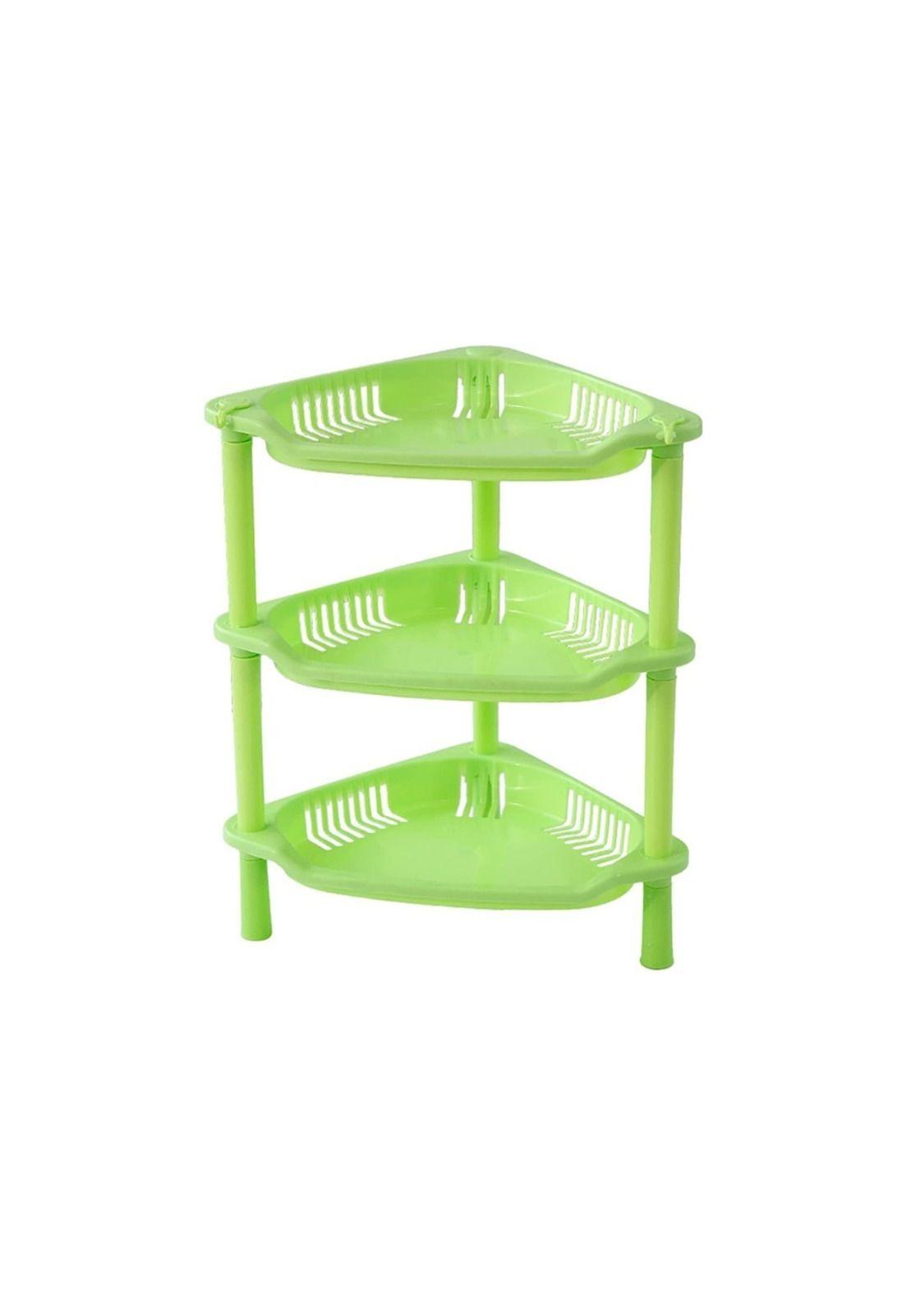 Estante Esquinero Organizador Baño 3 Niveles Verde-0
