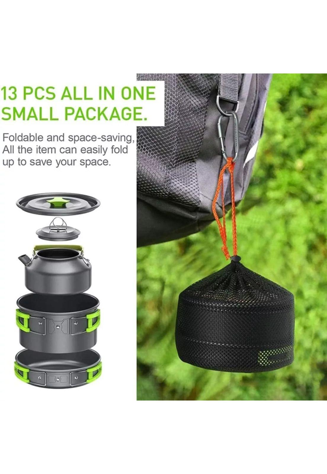 Kit Cocina Camping Ultra Ligero 8 Piezas Surtido-4