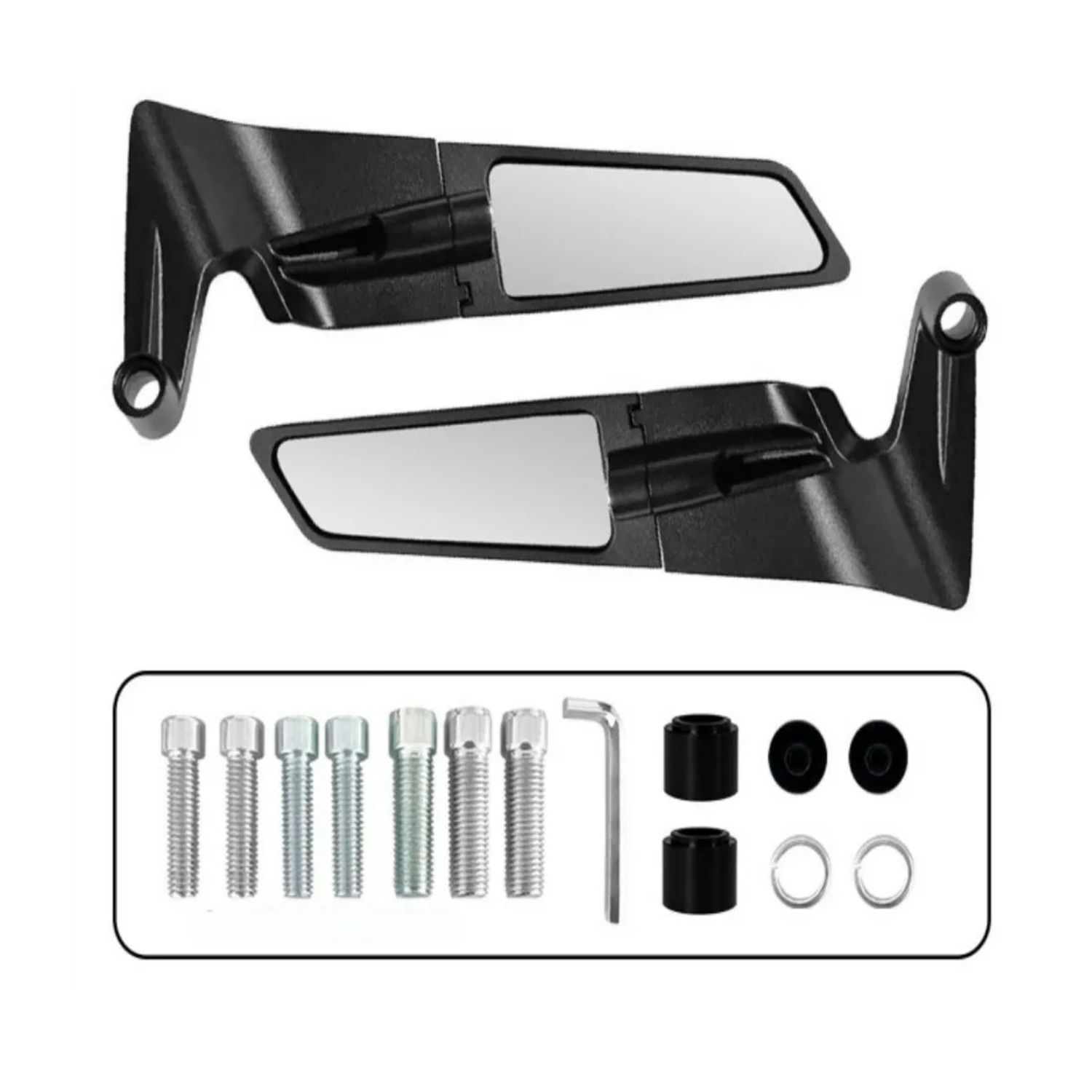 Espejos Aleron Manubrio Motos tunning 23x8,5 CM-3