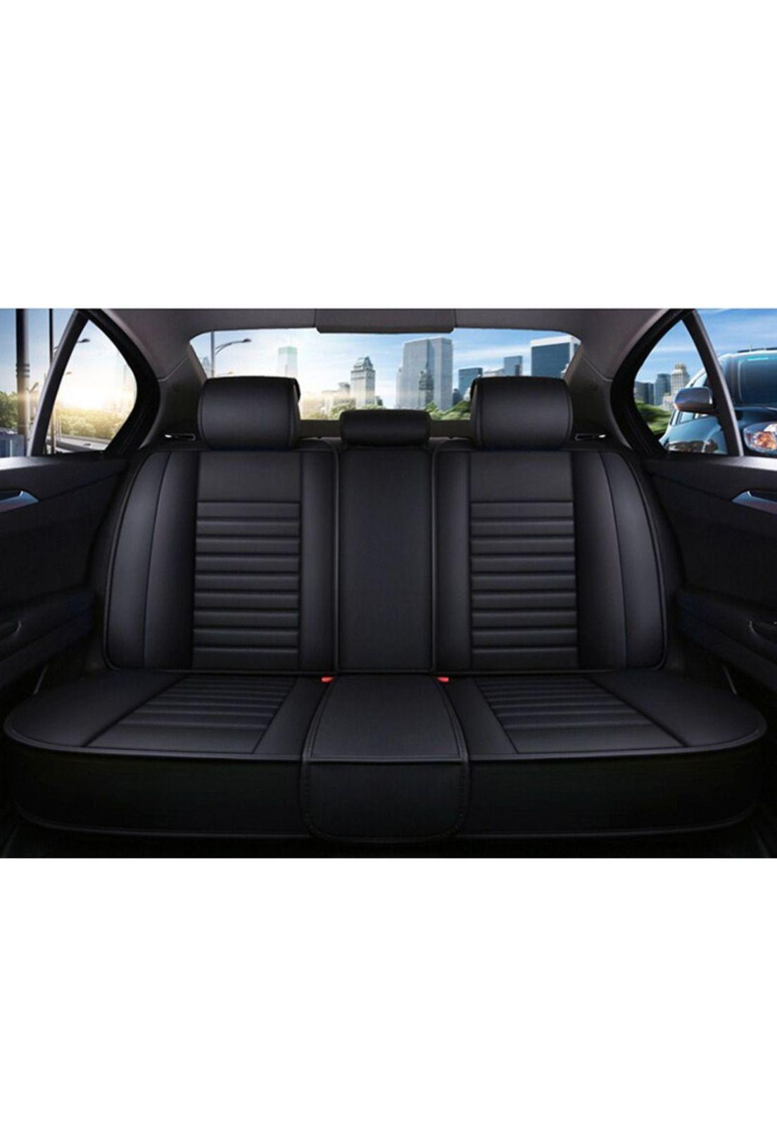 Funda Asiento Auto Deluxe Eco Cuero Milán Negro-2