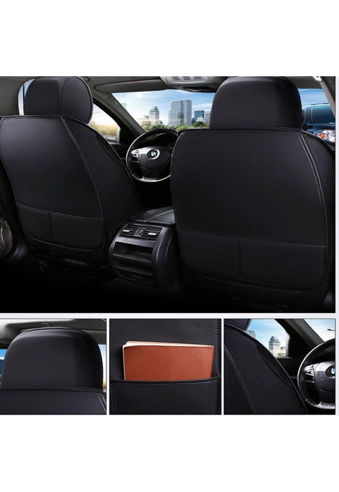 Funda Asiento Auto Deluxe Eco Cuero Milán Negro-3