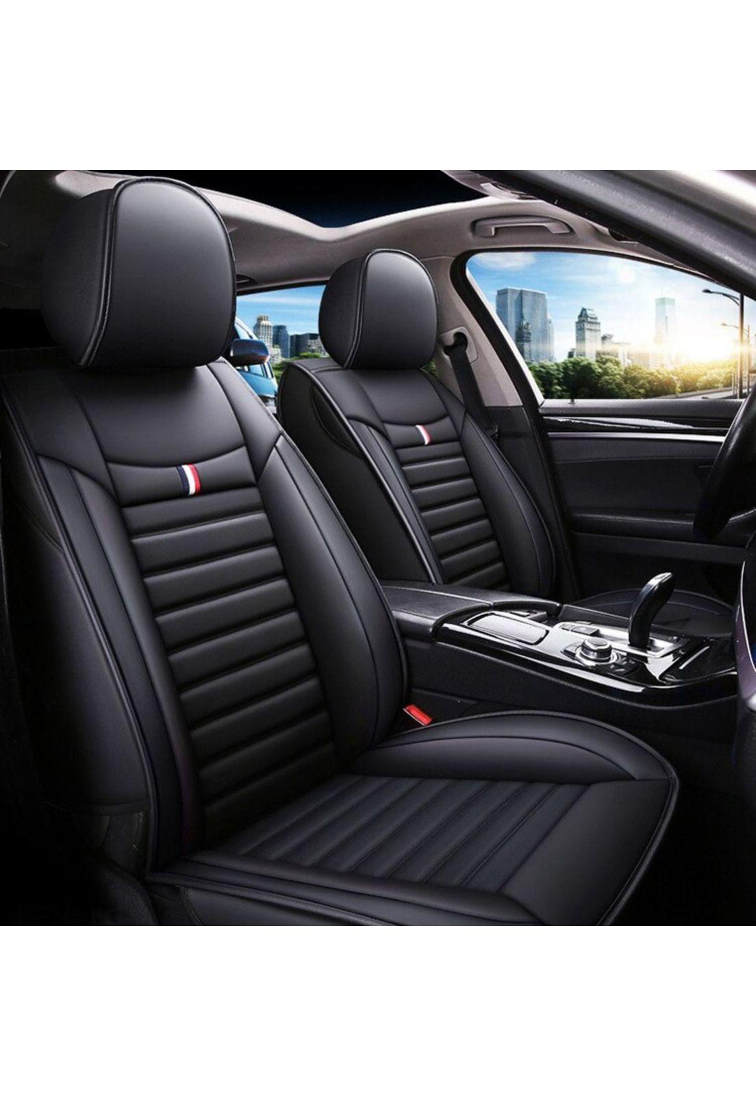 Funda Asiento Auto Deluxe Eco Cuero Milán Negro-4