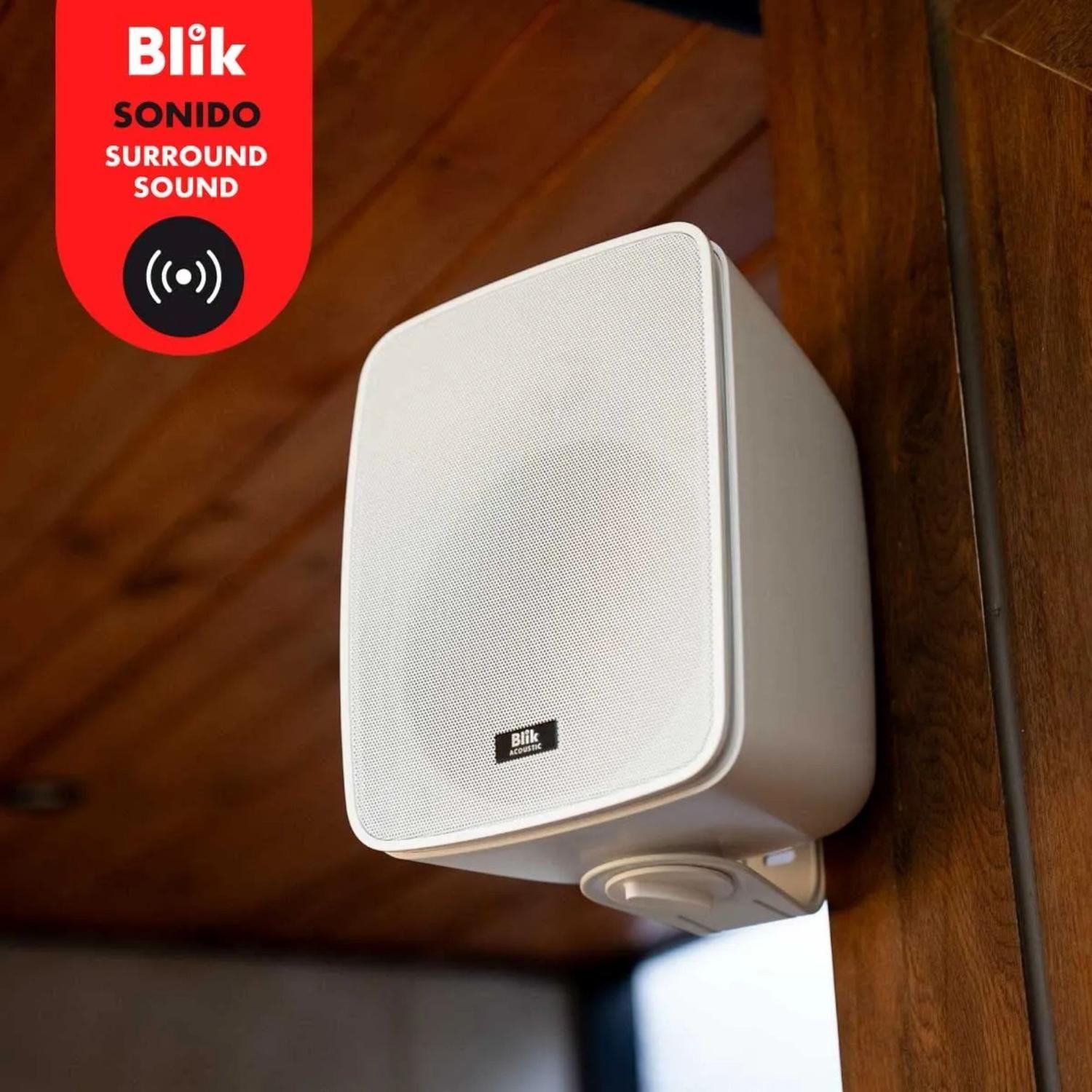 Pack 2 Parlantes Instalación Activos Bluetooth Fidelity Blik 60 Watt Blanco-3