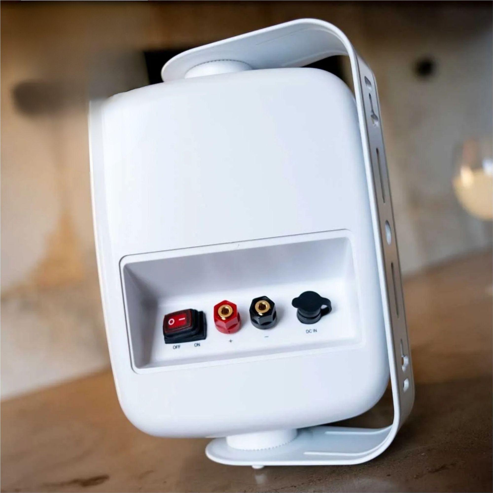 Pack 2 Parlantes Instalación Activos Bluetooth Fidelity Blik 60 Watt Blanco-2