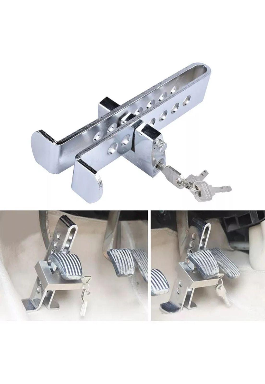 Traba Pedal + Candado Bicicleta Antirrobo Seguridad-5