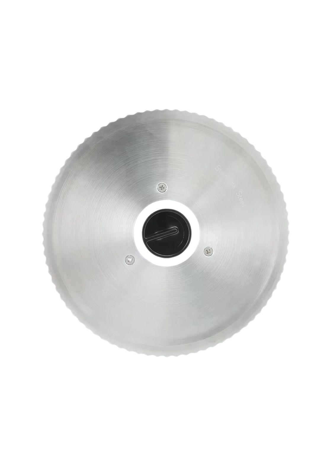 Cortadora Rebanadora Carne Fiambre Eléctrica Plata 200 W-4