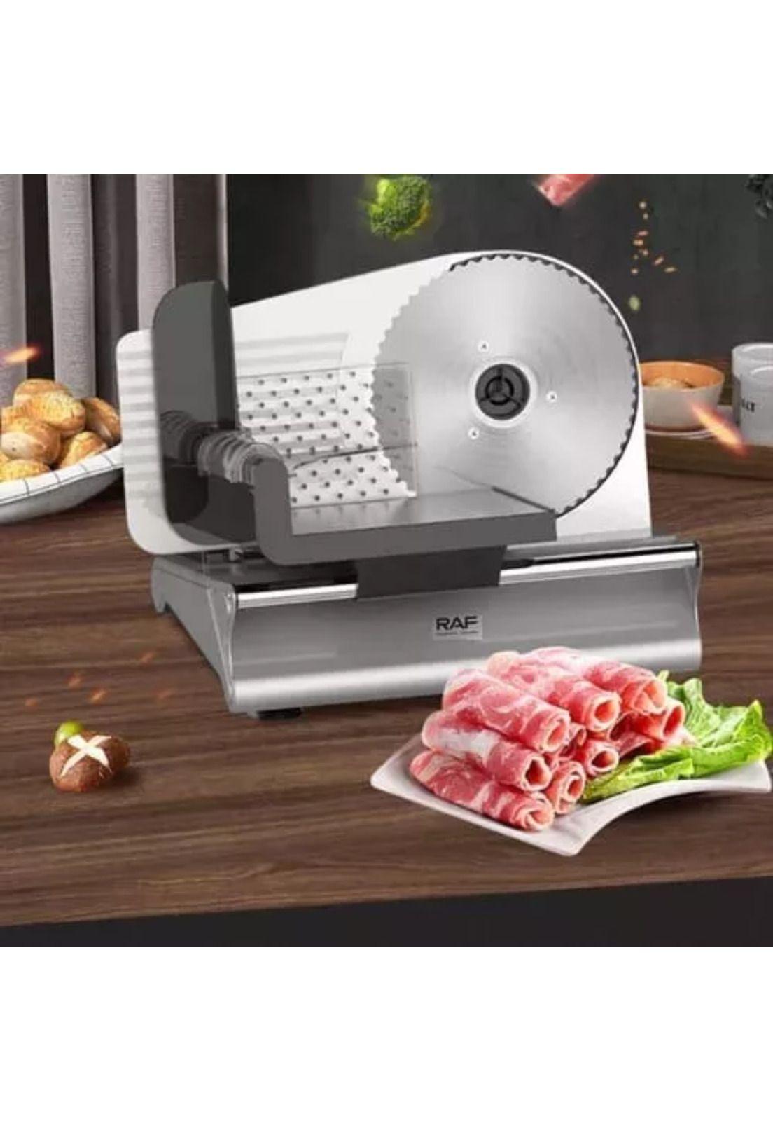 Cortadora Rebanadora Carne Fiambre Eléctrica Plata 200 W-5