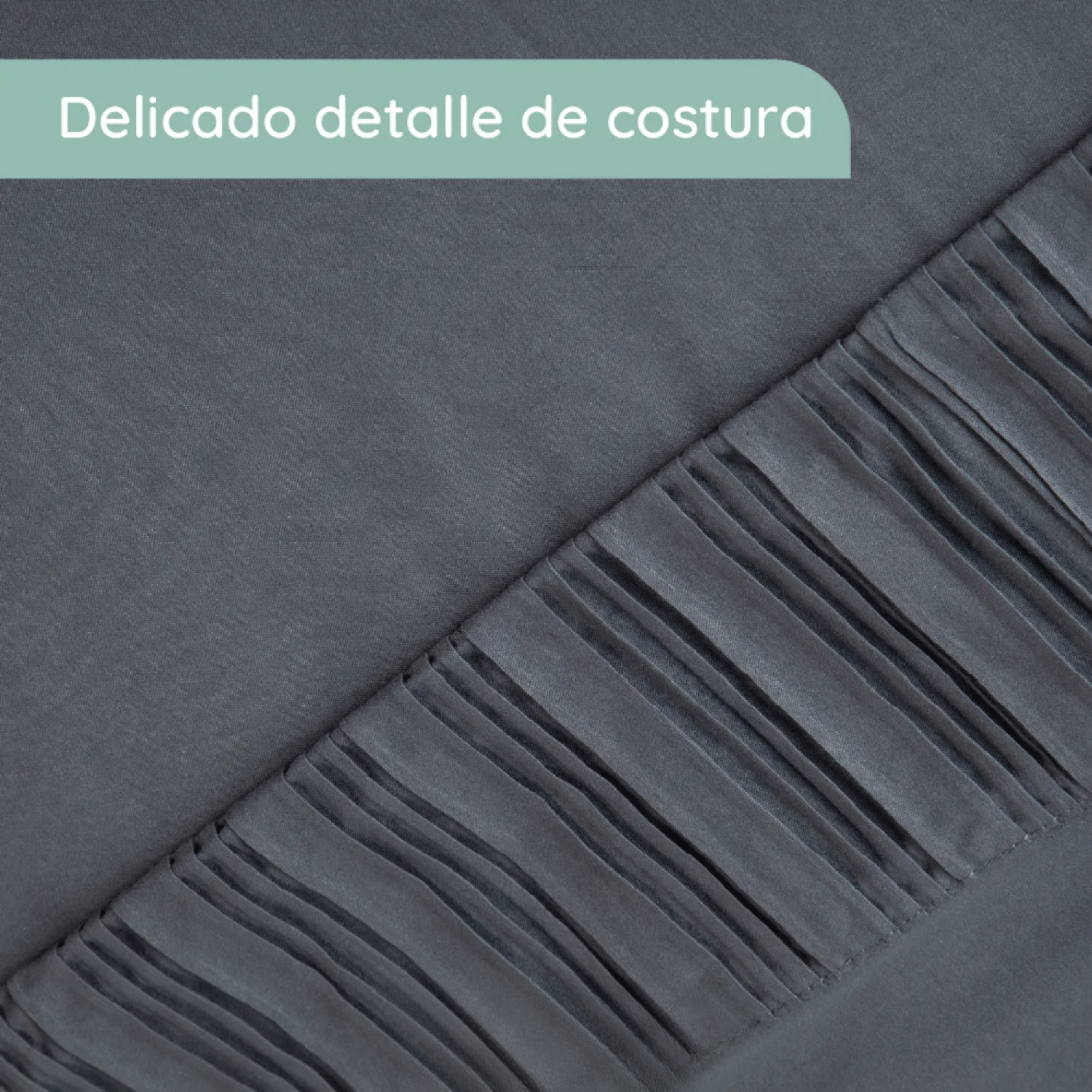 Sabanas Colchón Super King Microfibra 300 Hilos Gris Oscuro-4