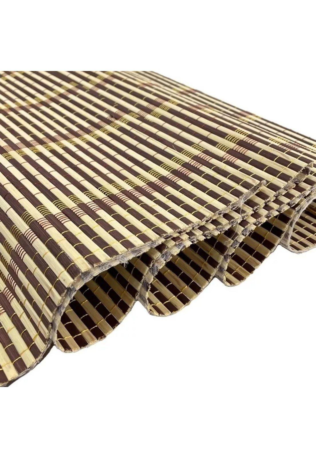 Cortina Persiana Roller Enrollable Bambú Chocolate 120x180 CM-2