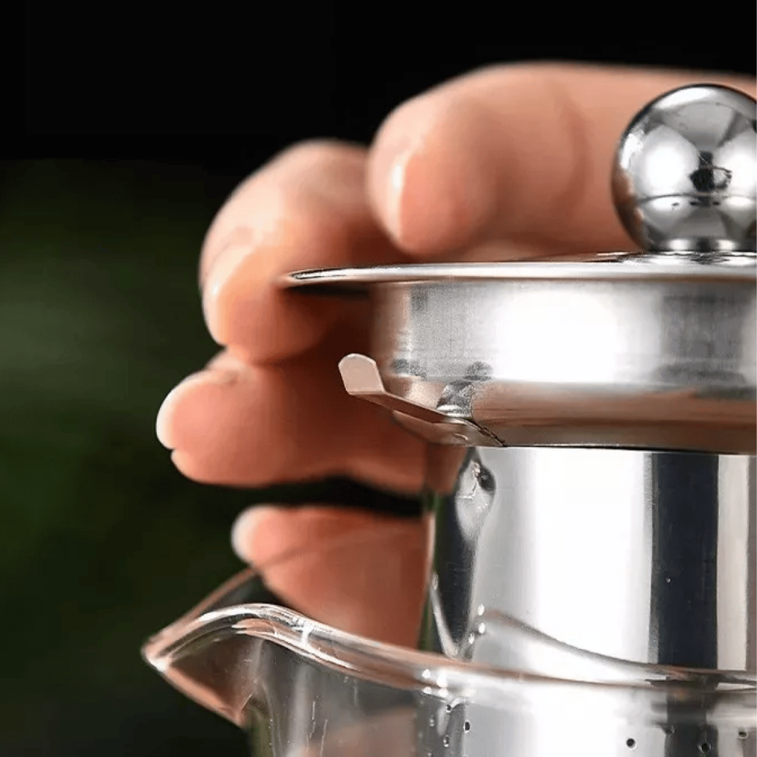 Hervidor Tetera Infusor Vidrio Cocina 750 ML Transparente-3