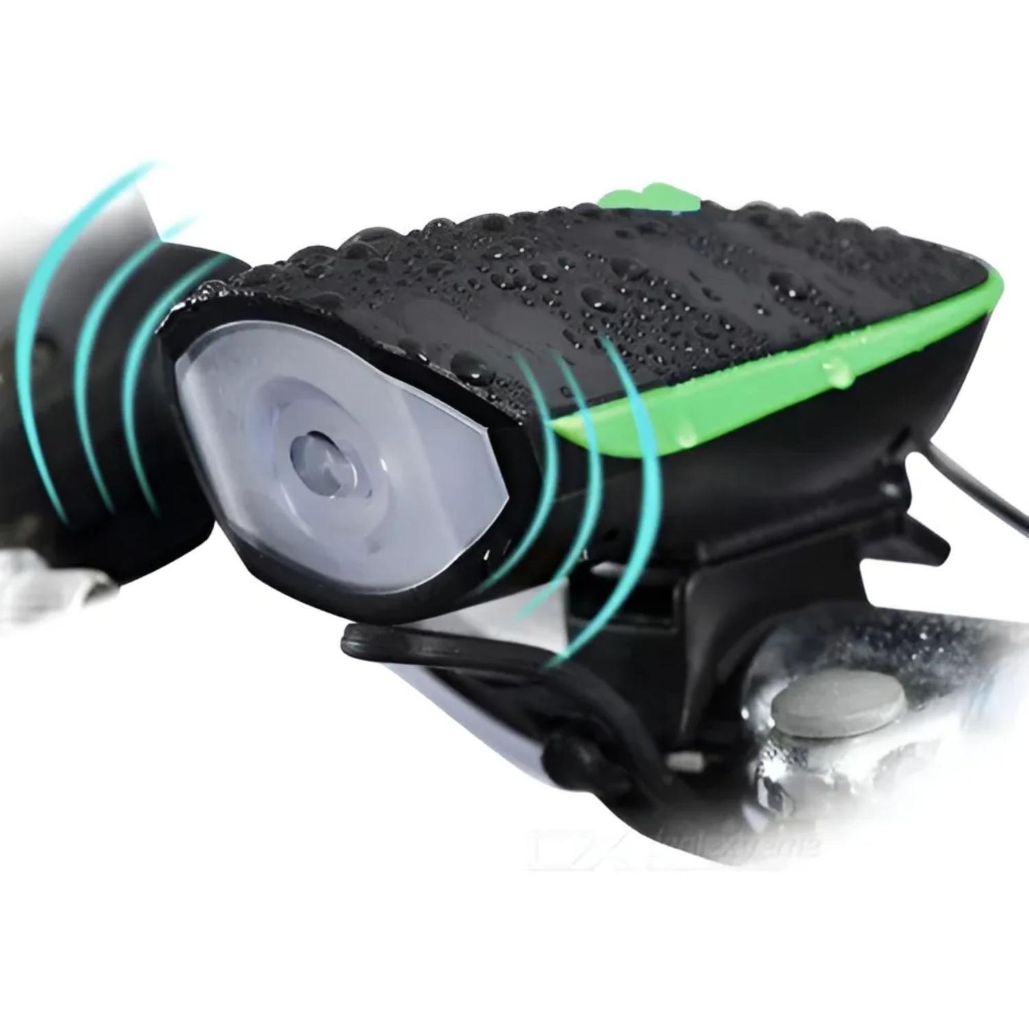 Luz Recargable LED Bicicleta Bocina Resistente-2