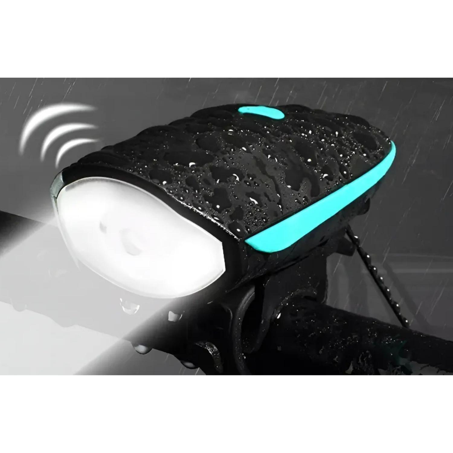 Luz Recargable LED Bicicleta Bocina Resistente-4