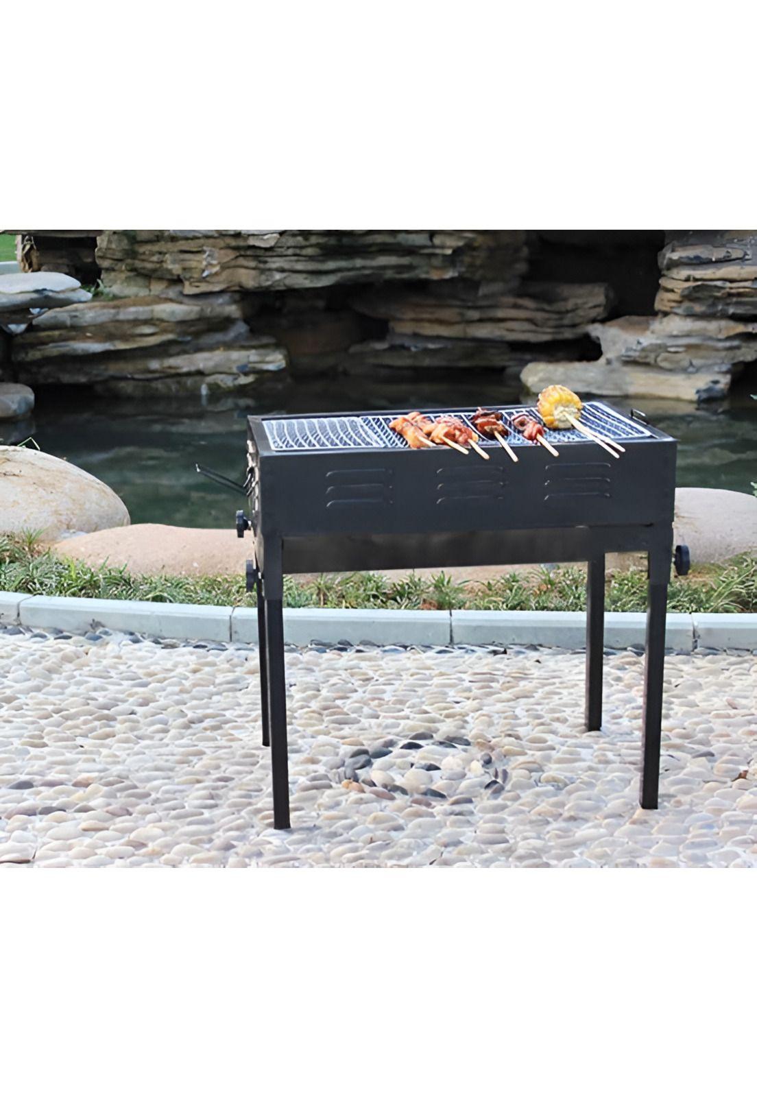 Parrilla Brasero Plegable Portátil Asado 48x48.5x30 CM-3