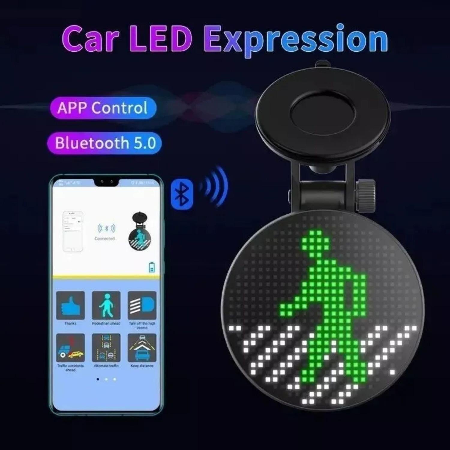 Pantalla Redonda LED Auto Bluetooth Wifi-3