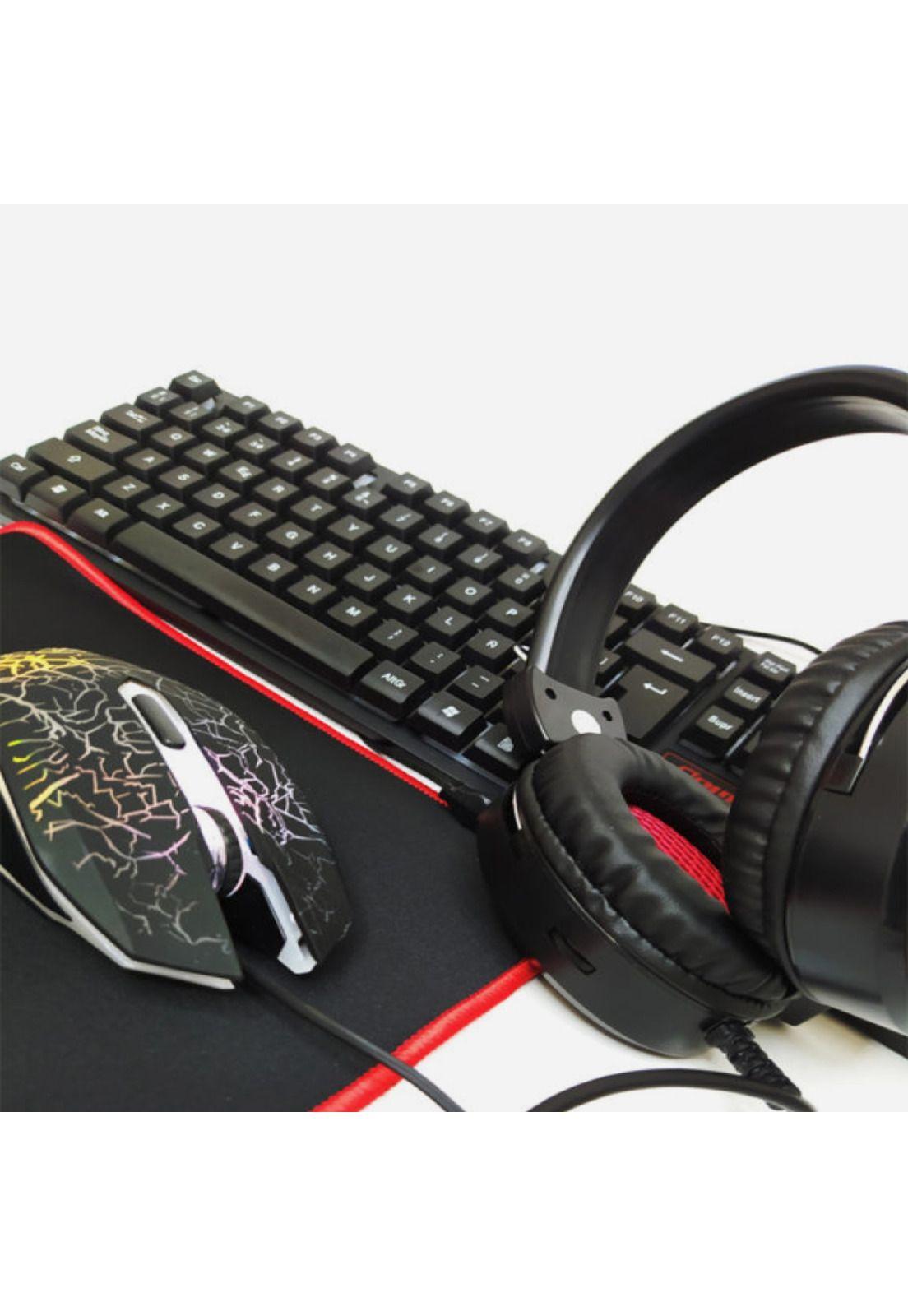 Kit Gamer E-Sport Pro 4 En 1 Teclado + Mouse + Auricular + Pad-2