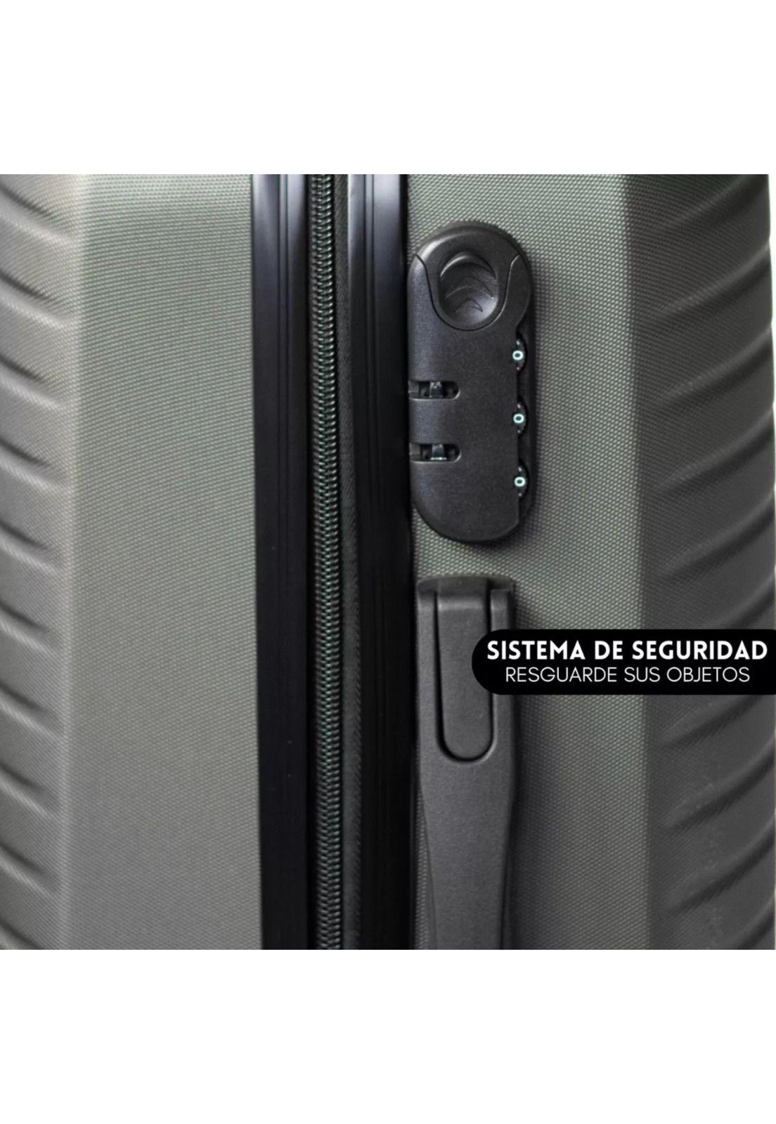 Set 3 Maletas Equipaje Cabina Ruedas - Negro-4
