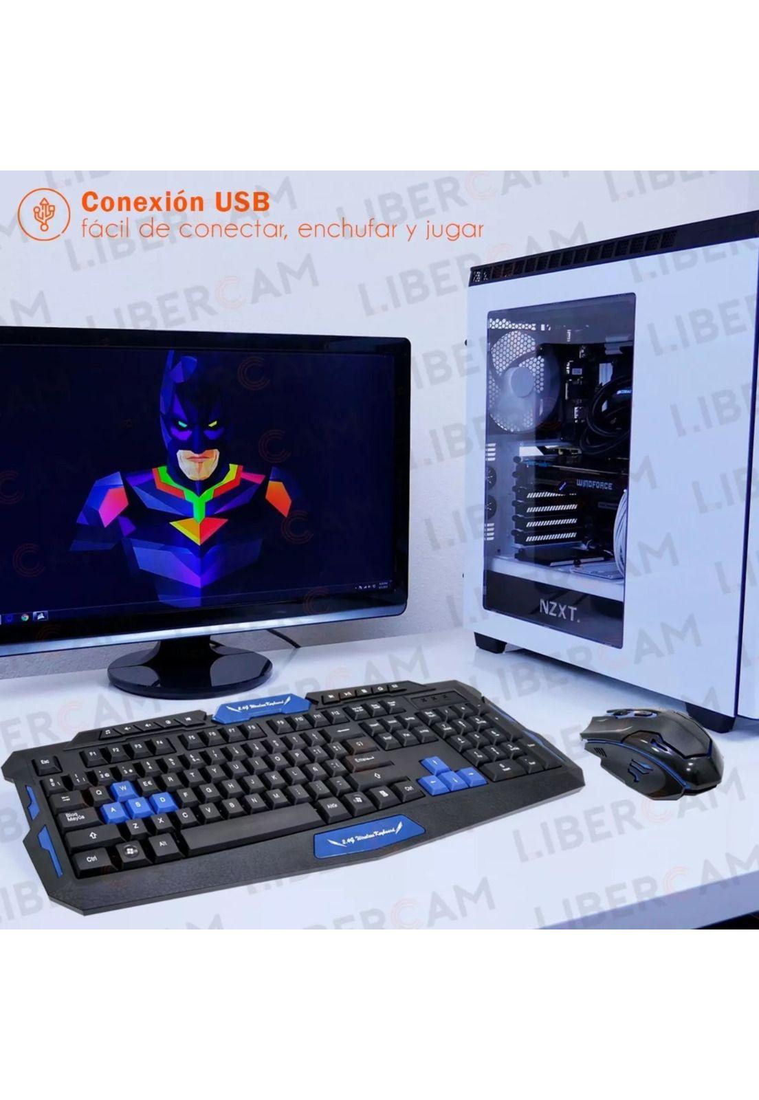 Kit Gamer Teclado + Mouse Inalámbrico HK8100-4