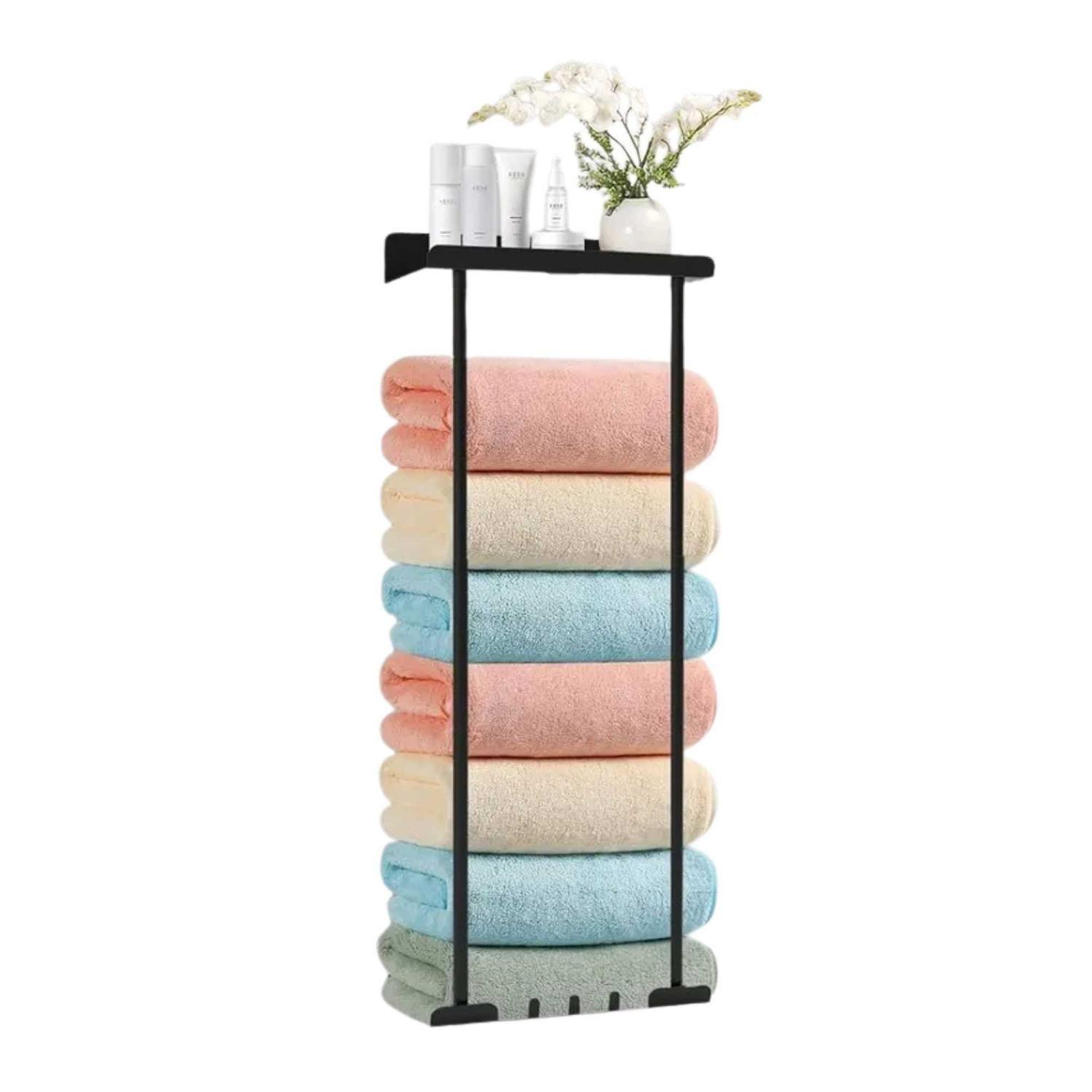 Colgador 8 Toallas Acero Inoxidable 30x16x38 CM-2