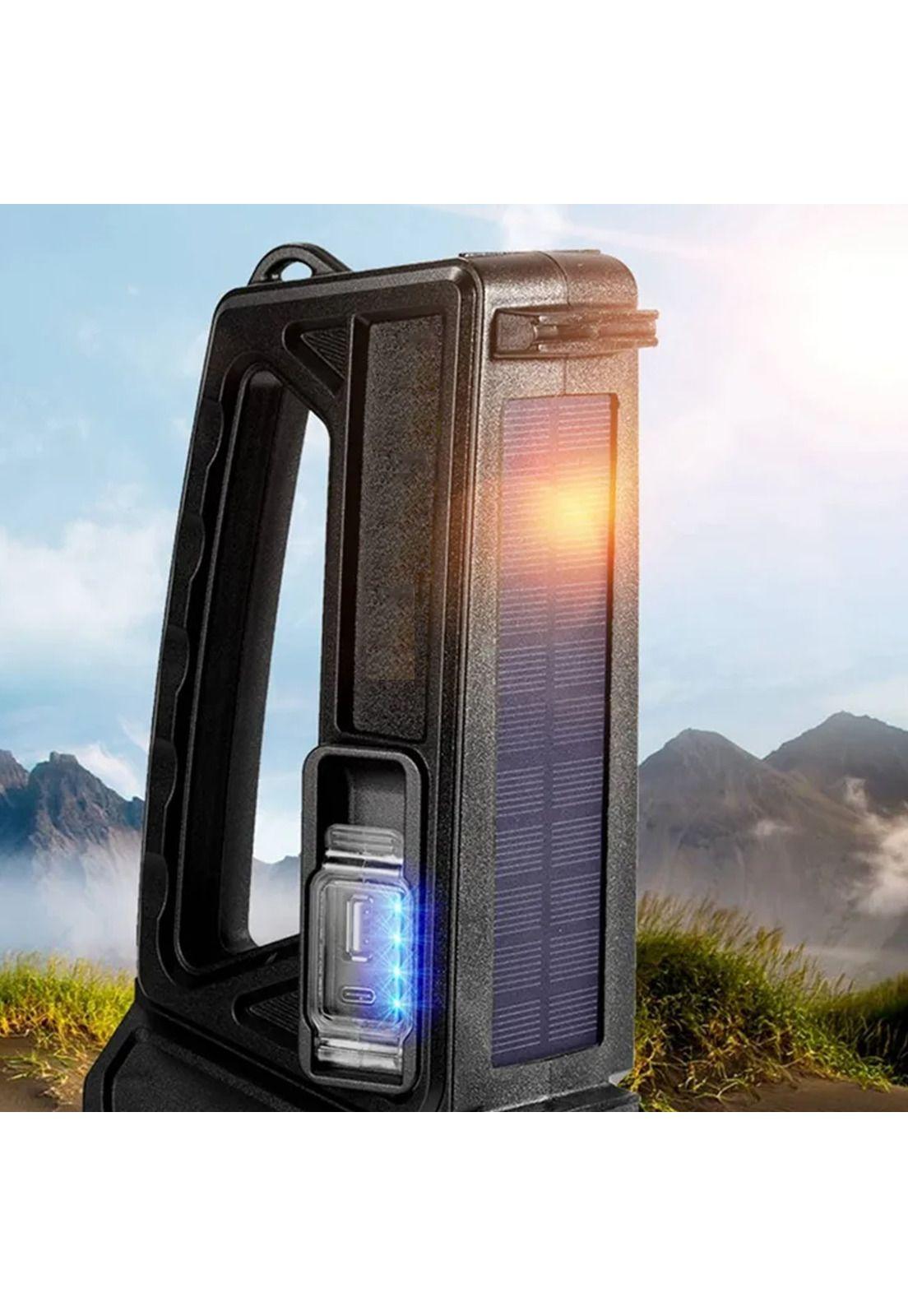 Linterna Reflector LED Solar Rotación 350°-4