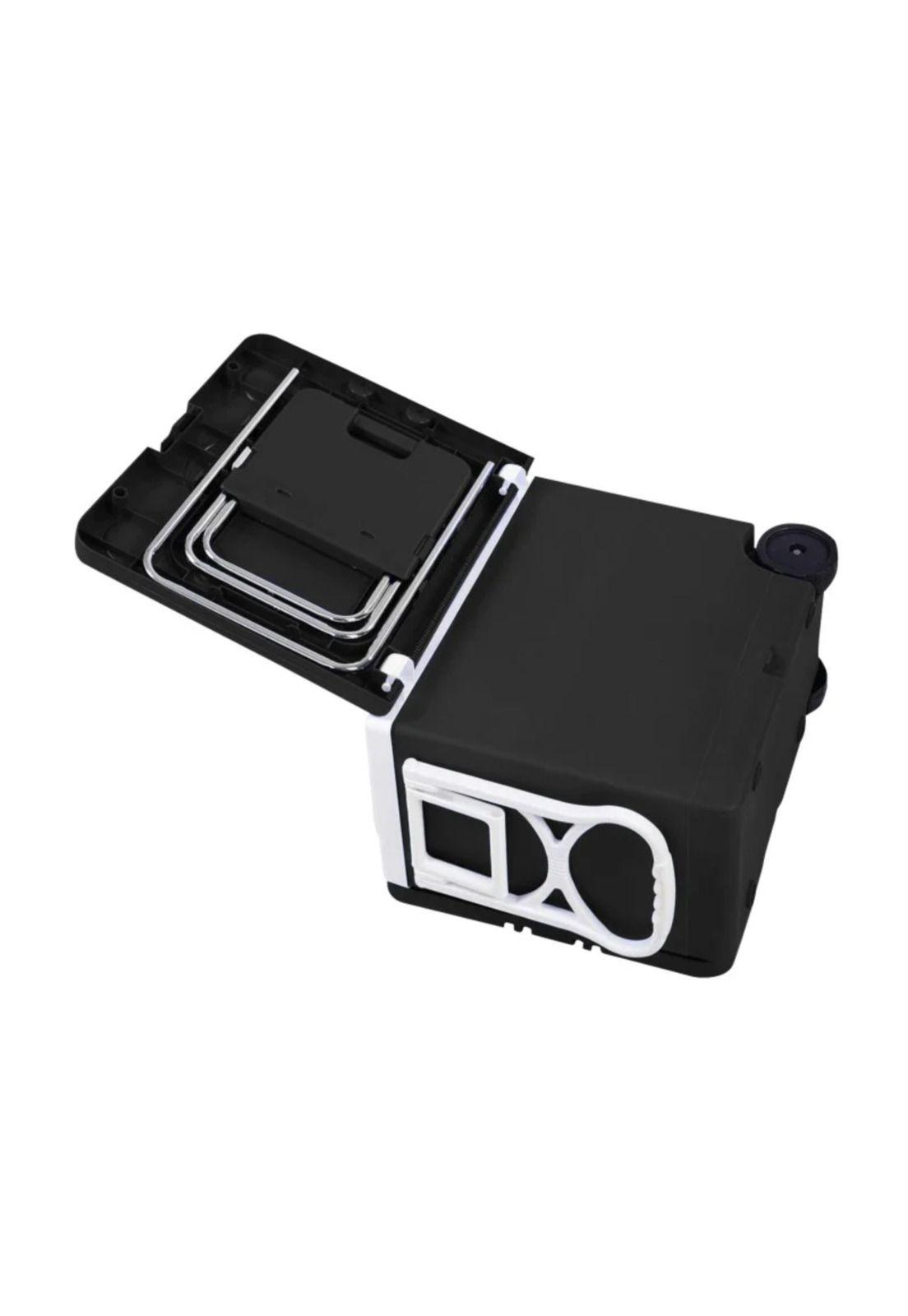 Mesa Cooler 28 LT Camping Sillas 2 en 1 Negro-2