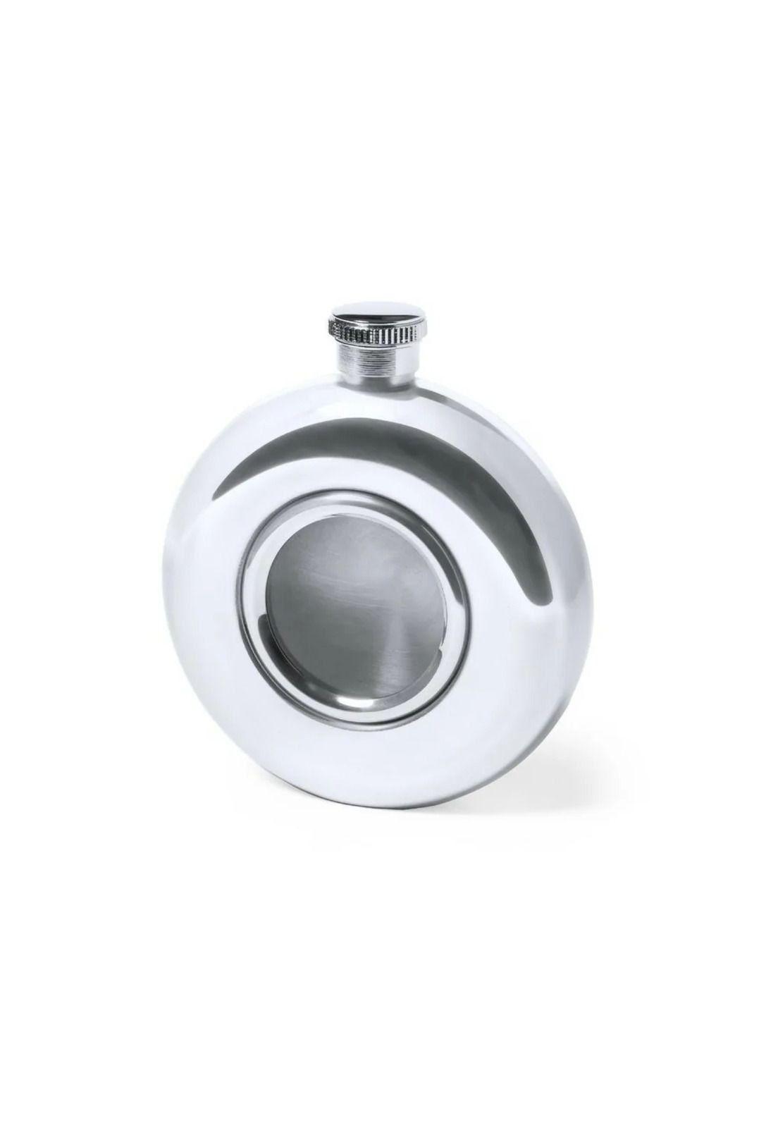 Botella Petaca Licor Acero Inoxidable Diseño Circular Maister 150 ML-0