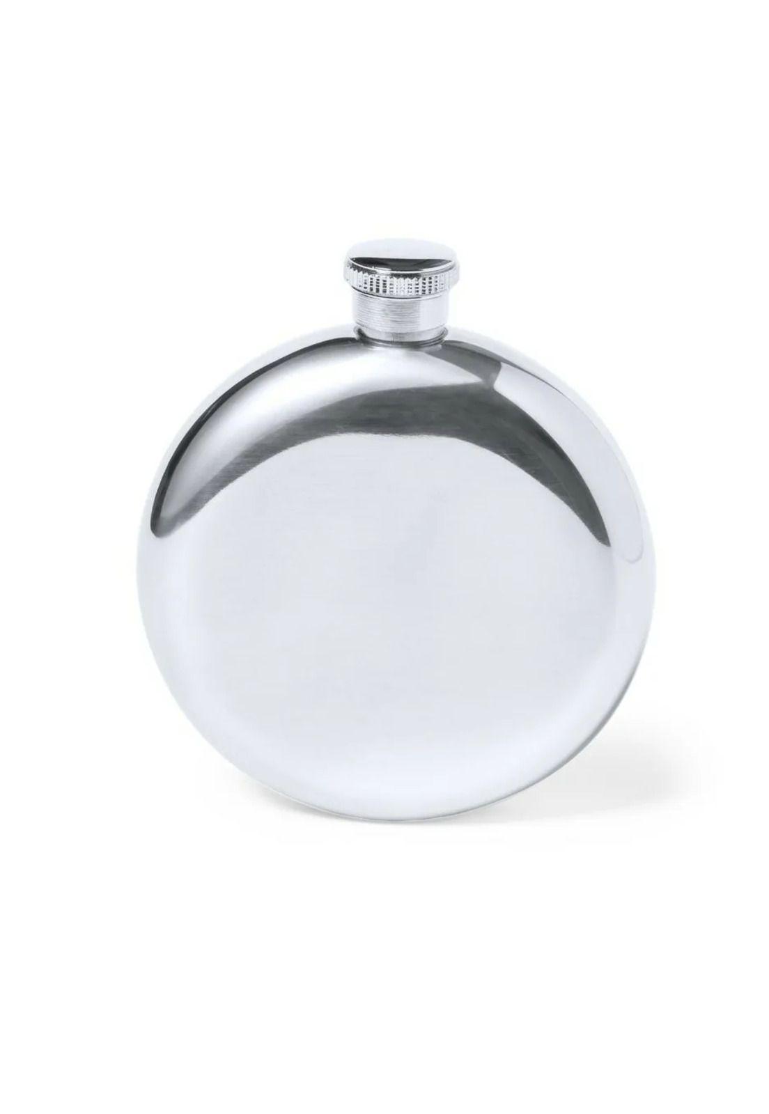 Botella Petaca Licor Acero Inoxidable Diseño Circular Maister 150 ML-1