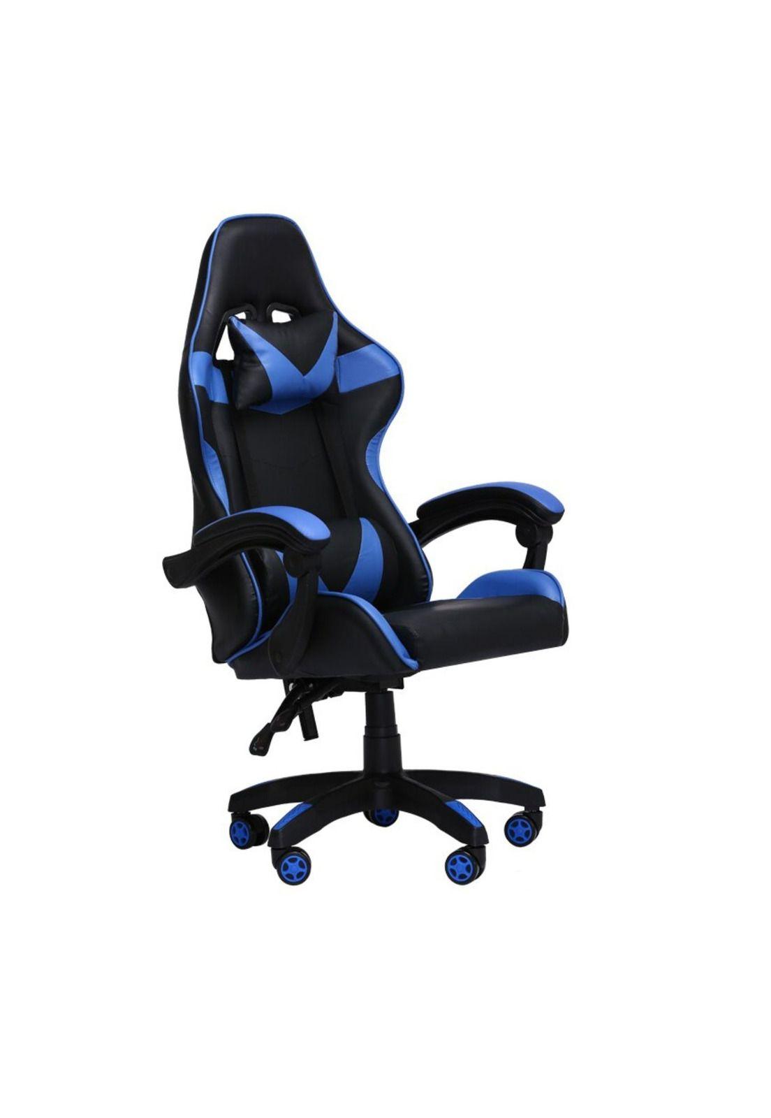 Silla Gamer Profesional Oficina Azul-2