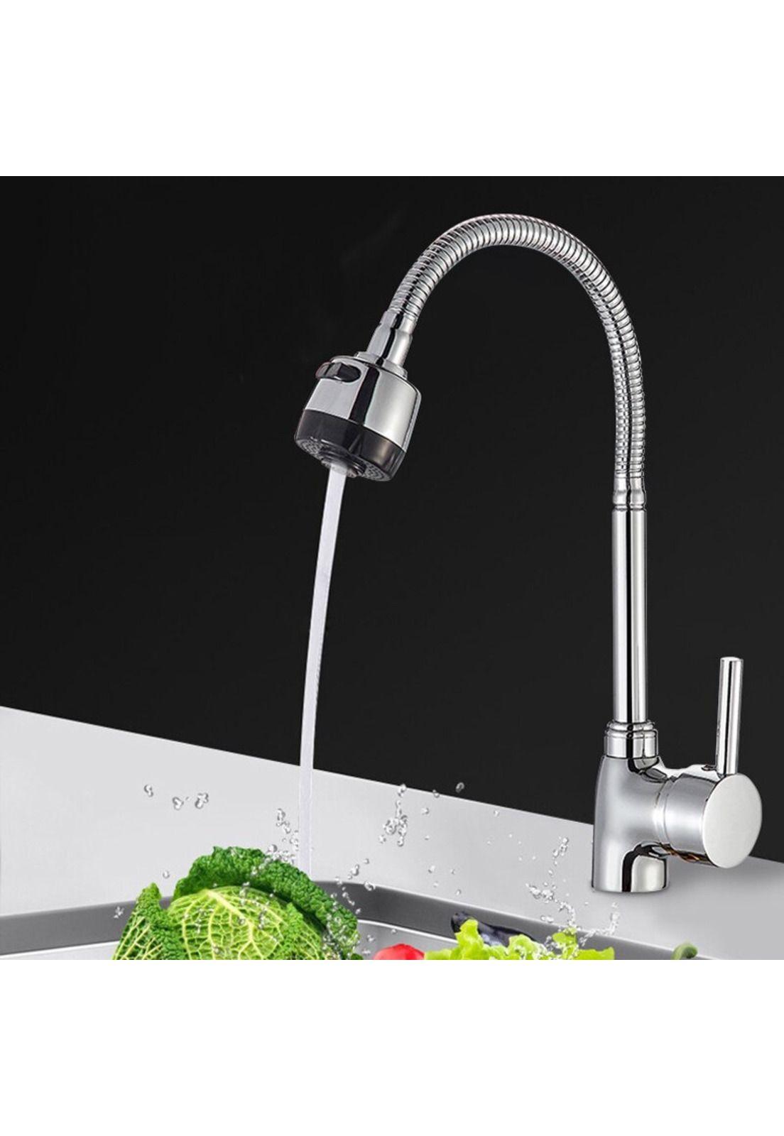 Llave Lavaplatos Monomando Cuello Flexible Difusor Agua-6