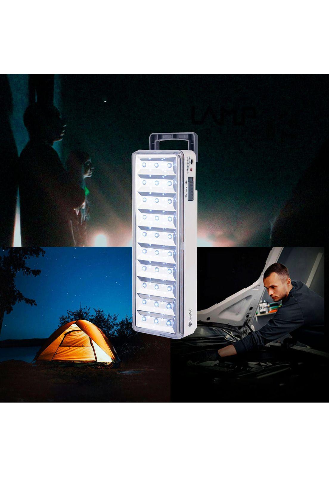 Lámpara Emergencia Powerlab 7258 LED Batería Recargable 5 Watt Blanco-4
