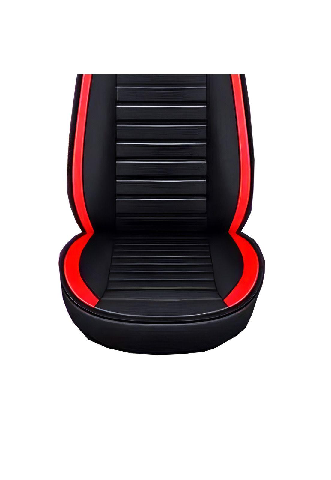 Funda Asiento Auto Deluxe Eco Cuero Milán Rojo-2