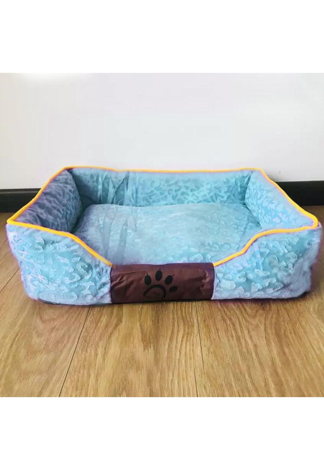 Cama Mascota Ultrasuave Gato Perro 56x46 CM Colchón Celeste-4