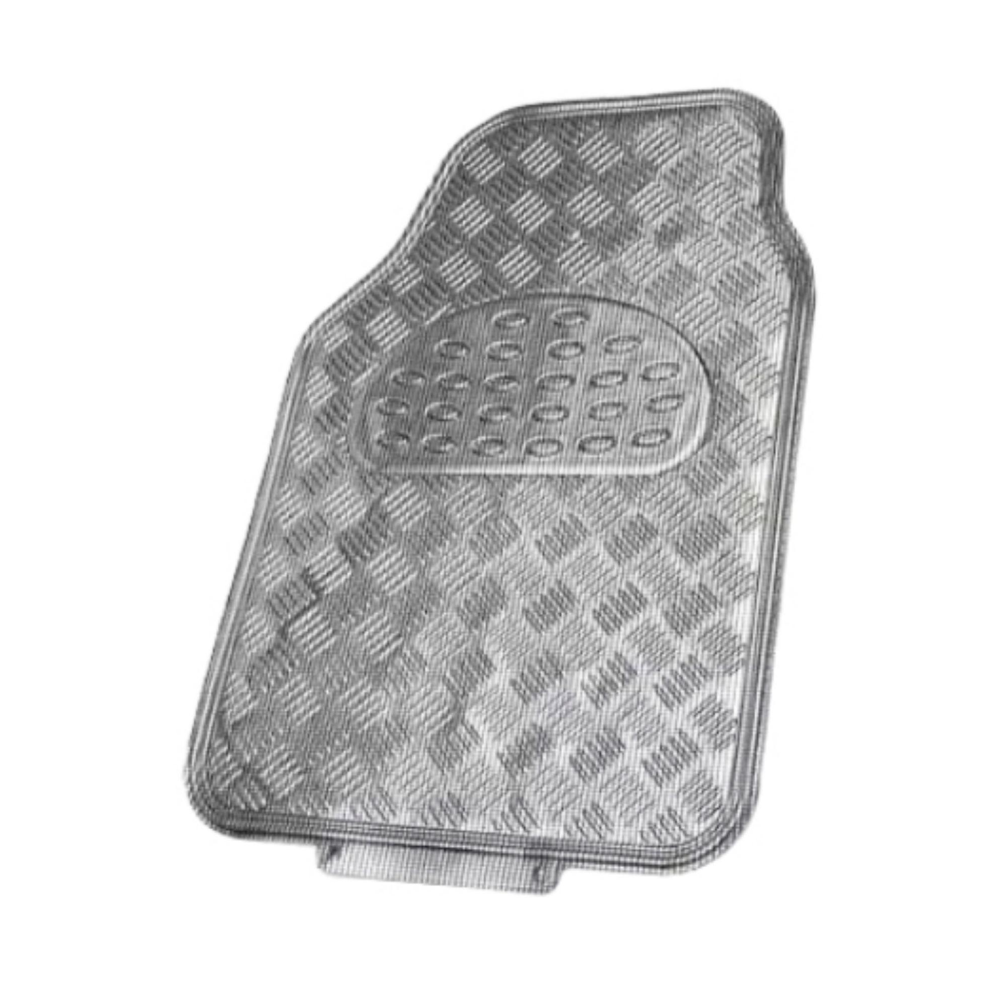 Alfombra Auto Goma Tuning 4 Piezas Negro Carbón-2