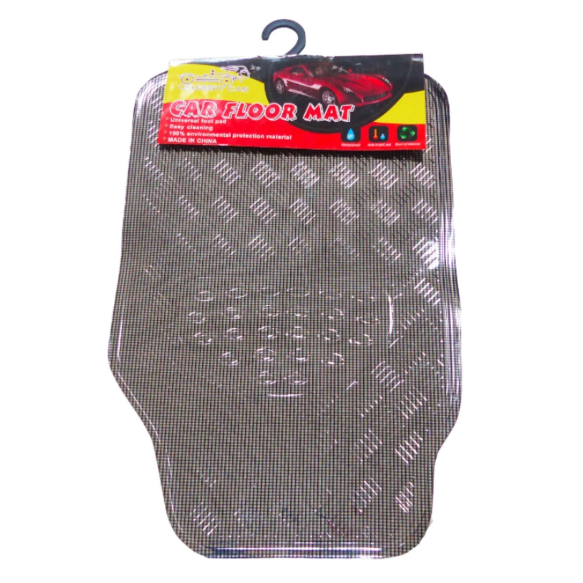 Alfombra Auto Goma Tuning 4 Piezas Negro Carbón-3