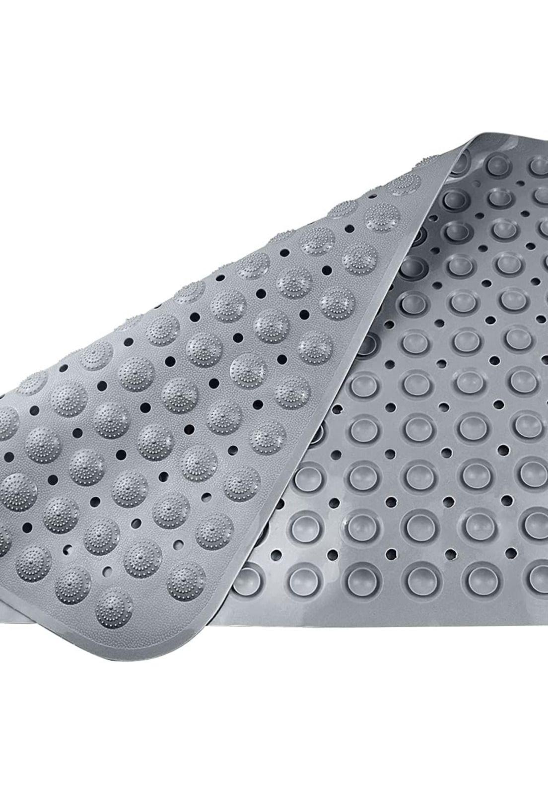 Tapete Alfombra Goma Antideslizante Piso Ducha Baño Gris-2