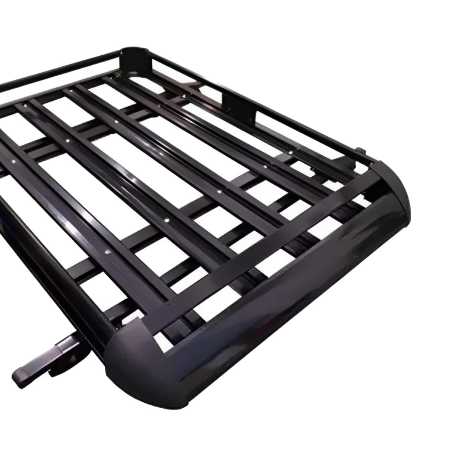 Parrila Techo Automóvil Aluminio 15x90x130 CM Barras Porta Equipaje Negro-2