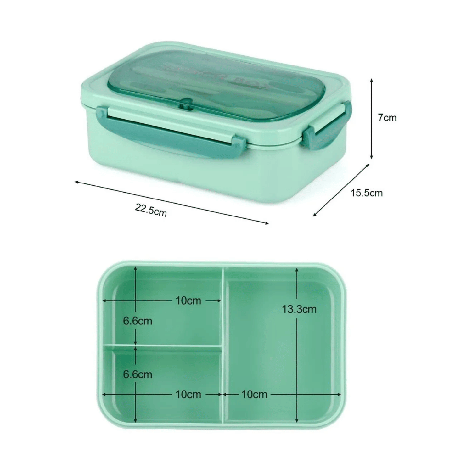 Taper Termico Comida Contenedor Mas Cubiertos 1,2 ML Verde-2