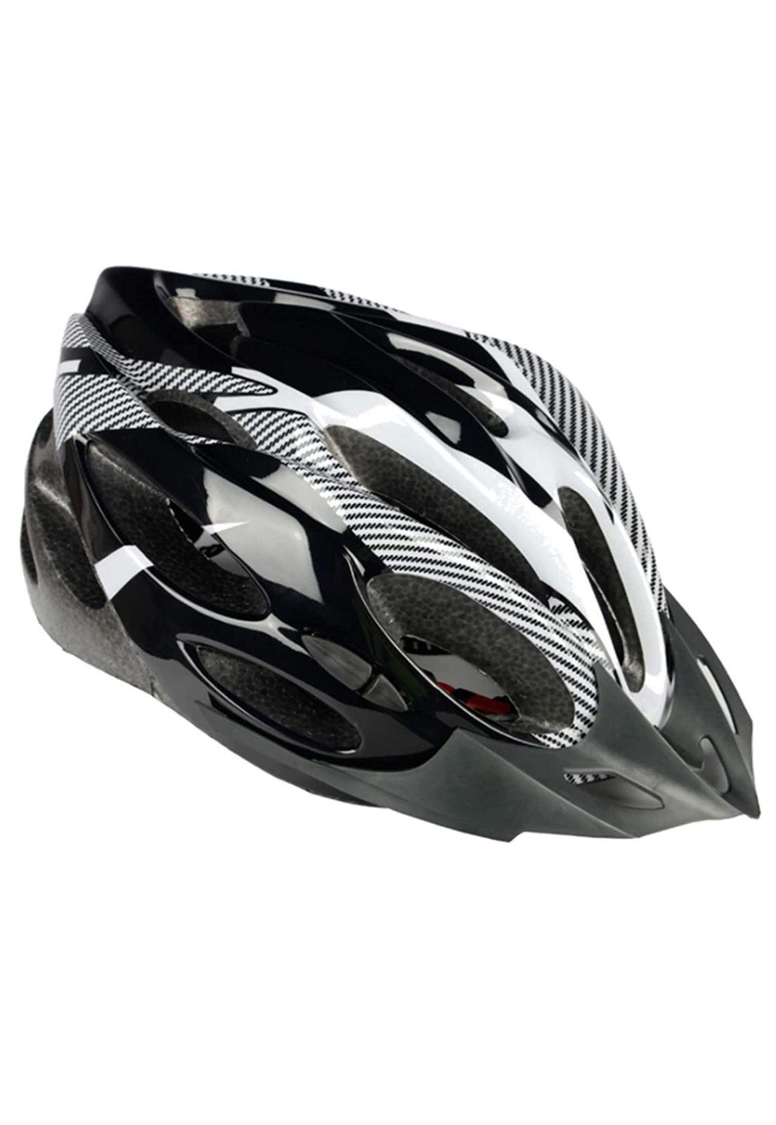 Casco Blanco Bicicleta Profesional Full Seguridad Luz-2