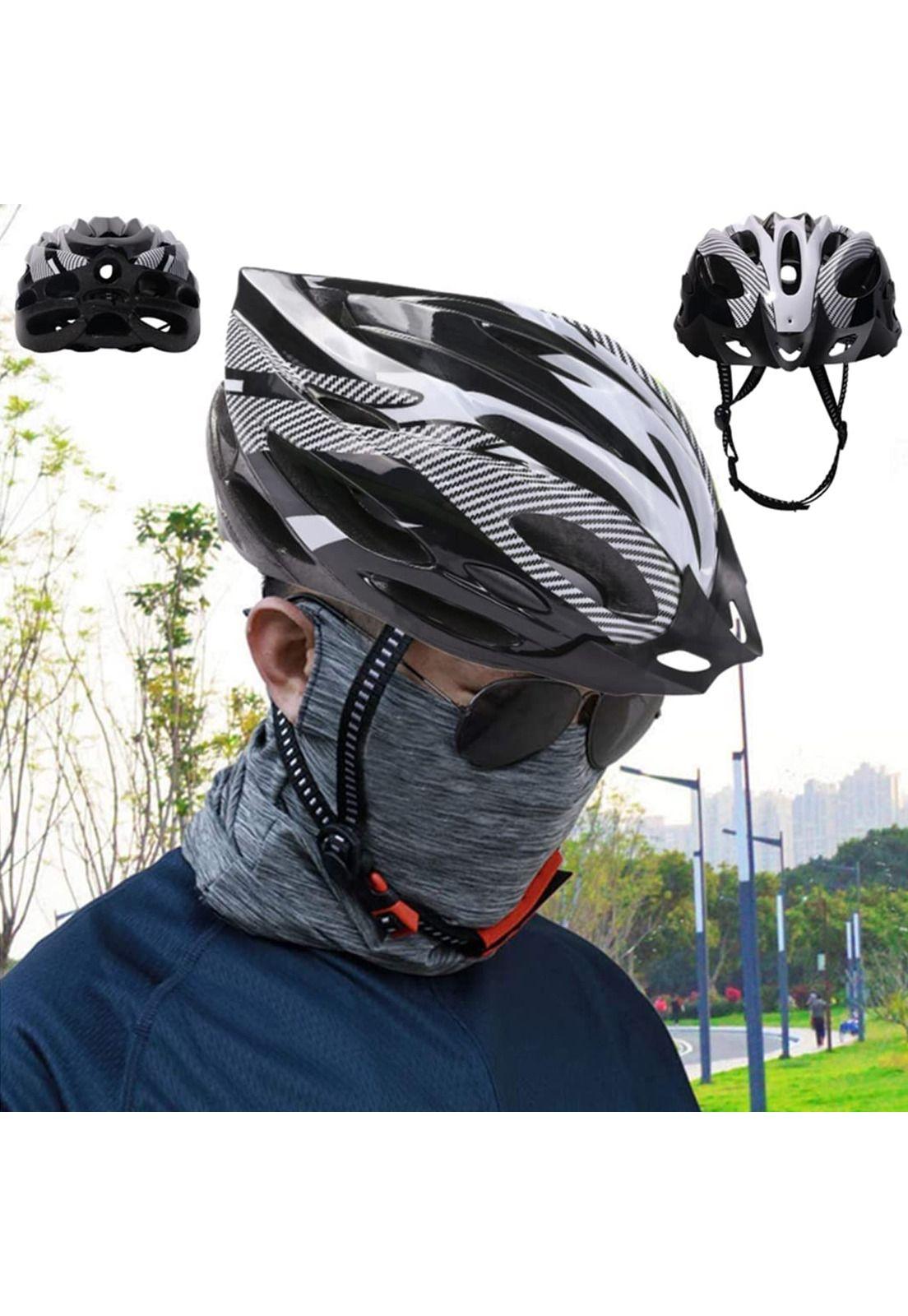 Casco Blanco Bicicleta Profesional Full Seguridad Luz-5