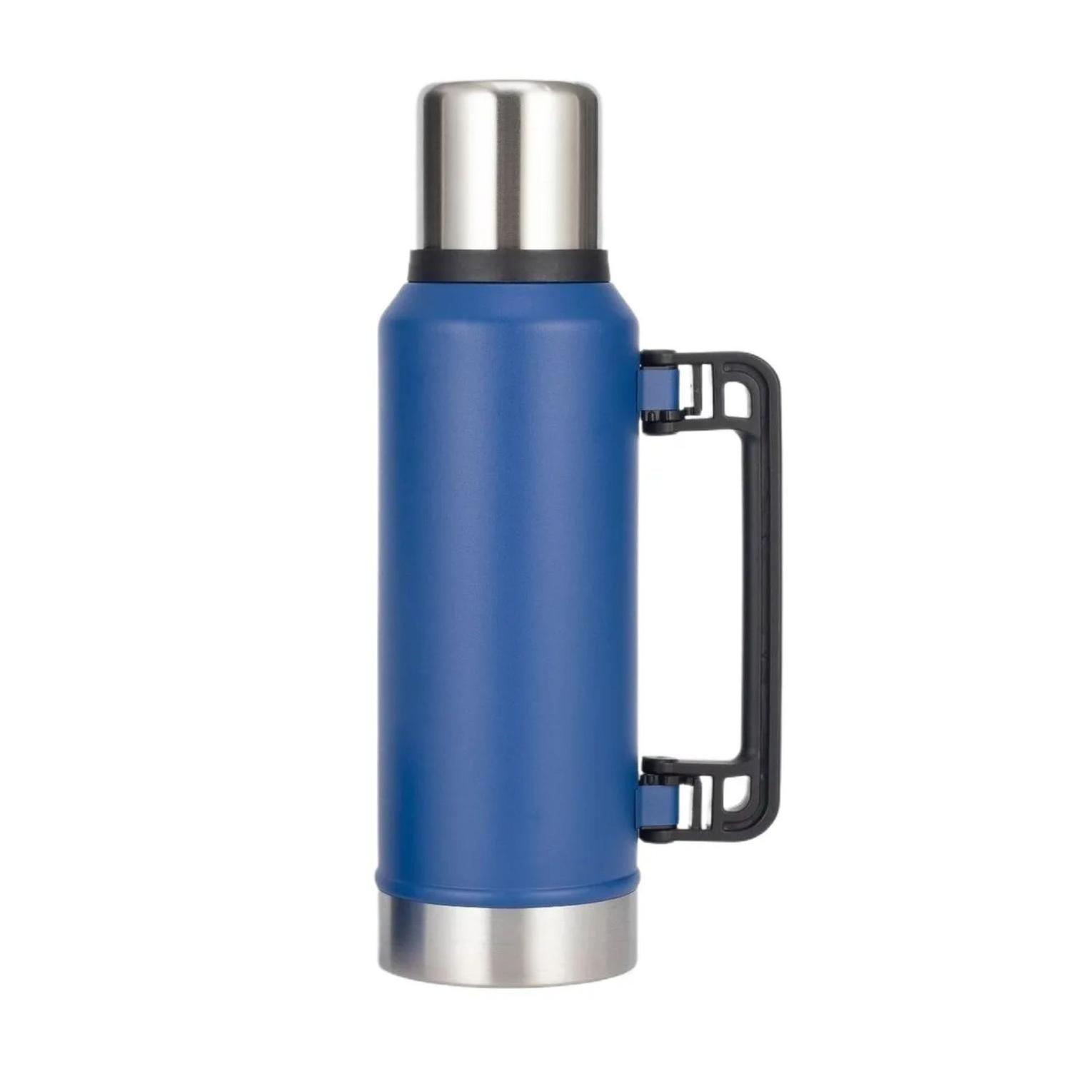 Set Termo Mate Tapa Bombilla 1 LT Azul-4