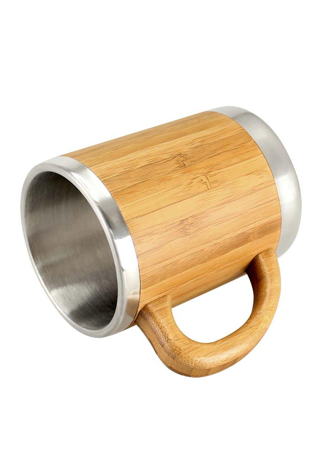 MUG Taza Madera Bambú Asa Ecológico 350 CC-2