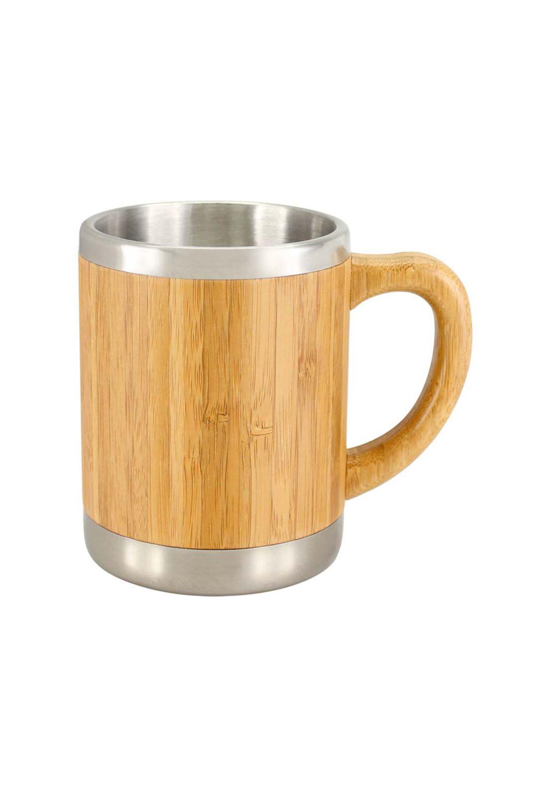 MUG Taza Madera Bambú Asa Ecológico 350 CC-5