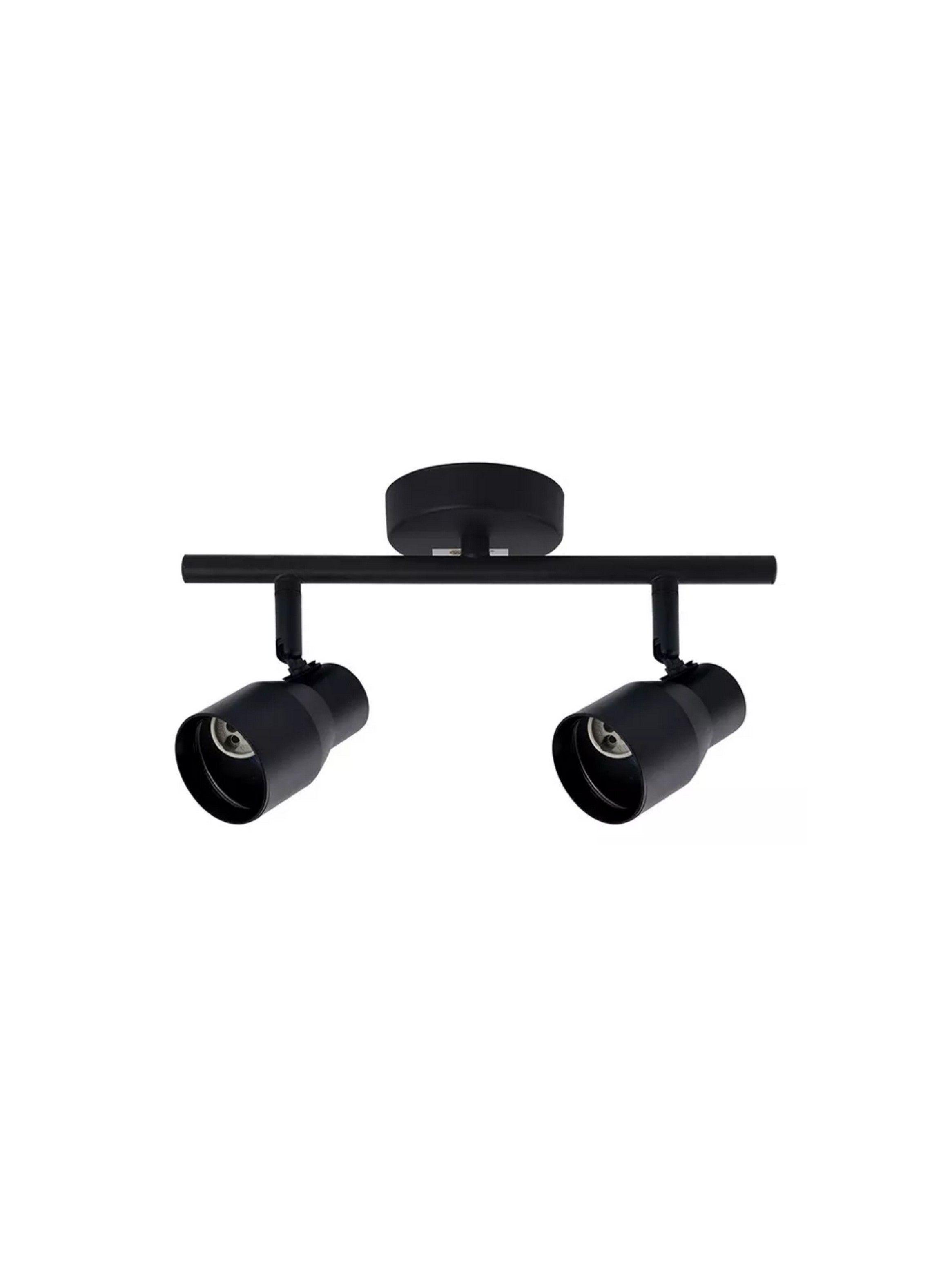 Lámpara Techo Doble Dirigible Porta Gu10 220V - 240V Negro-0