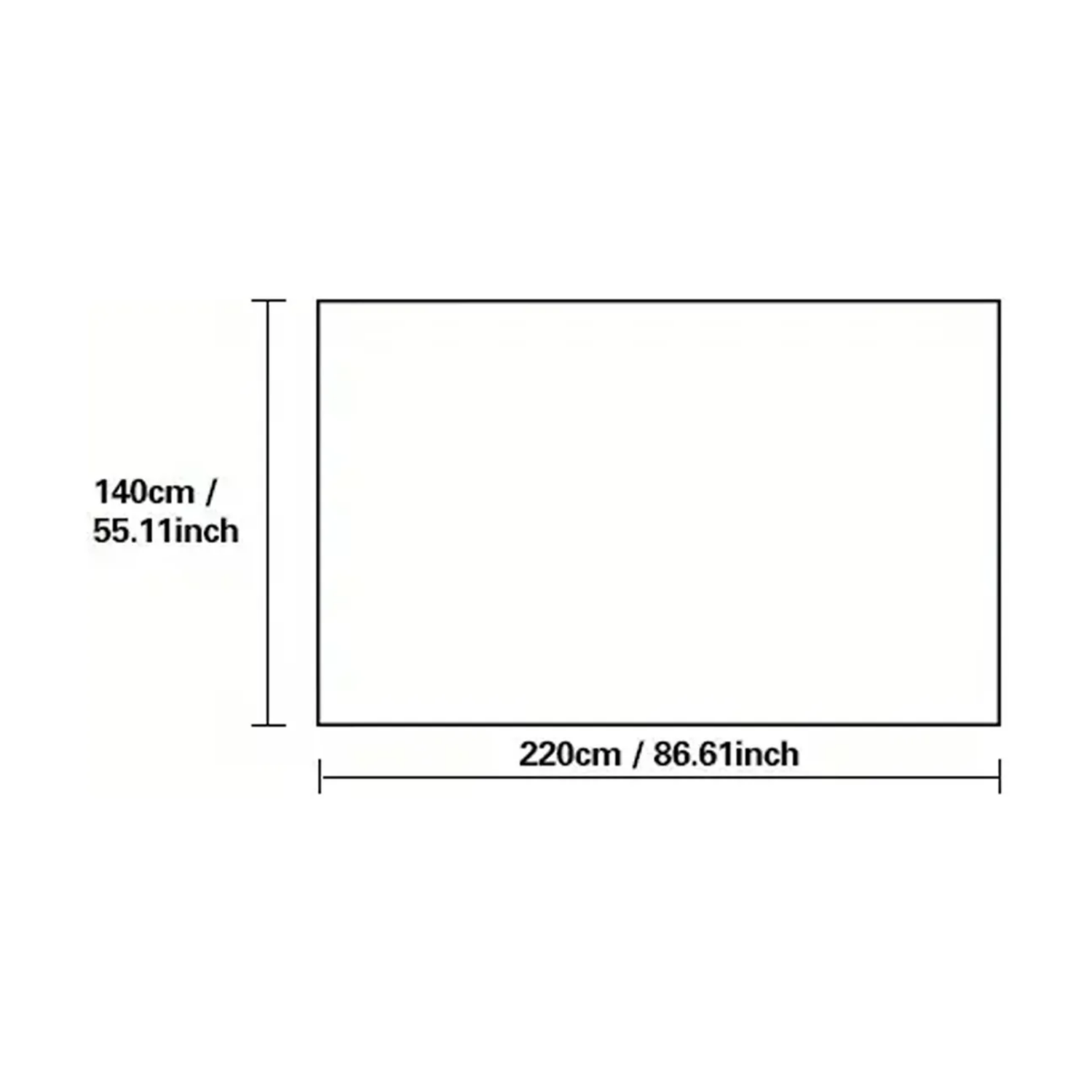 Mantel Impermeable Diseño Rectangular 140x220 CM Azul Claro-3