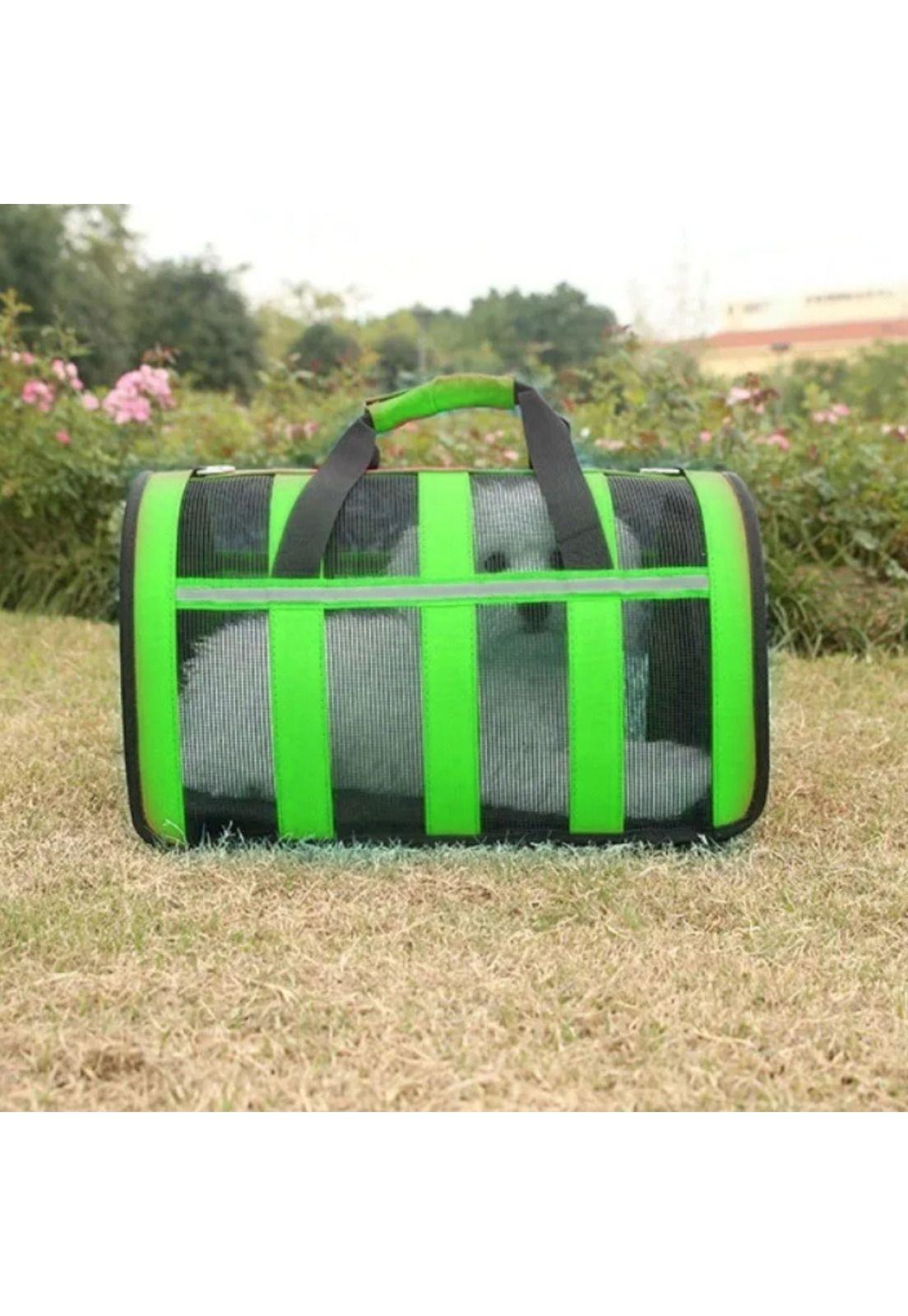 Bolso Transporte Mascotas Verde 34x24x23 CM-5